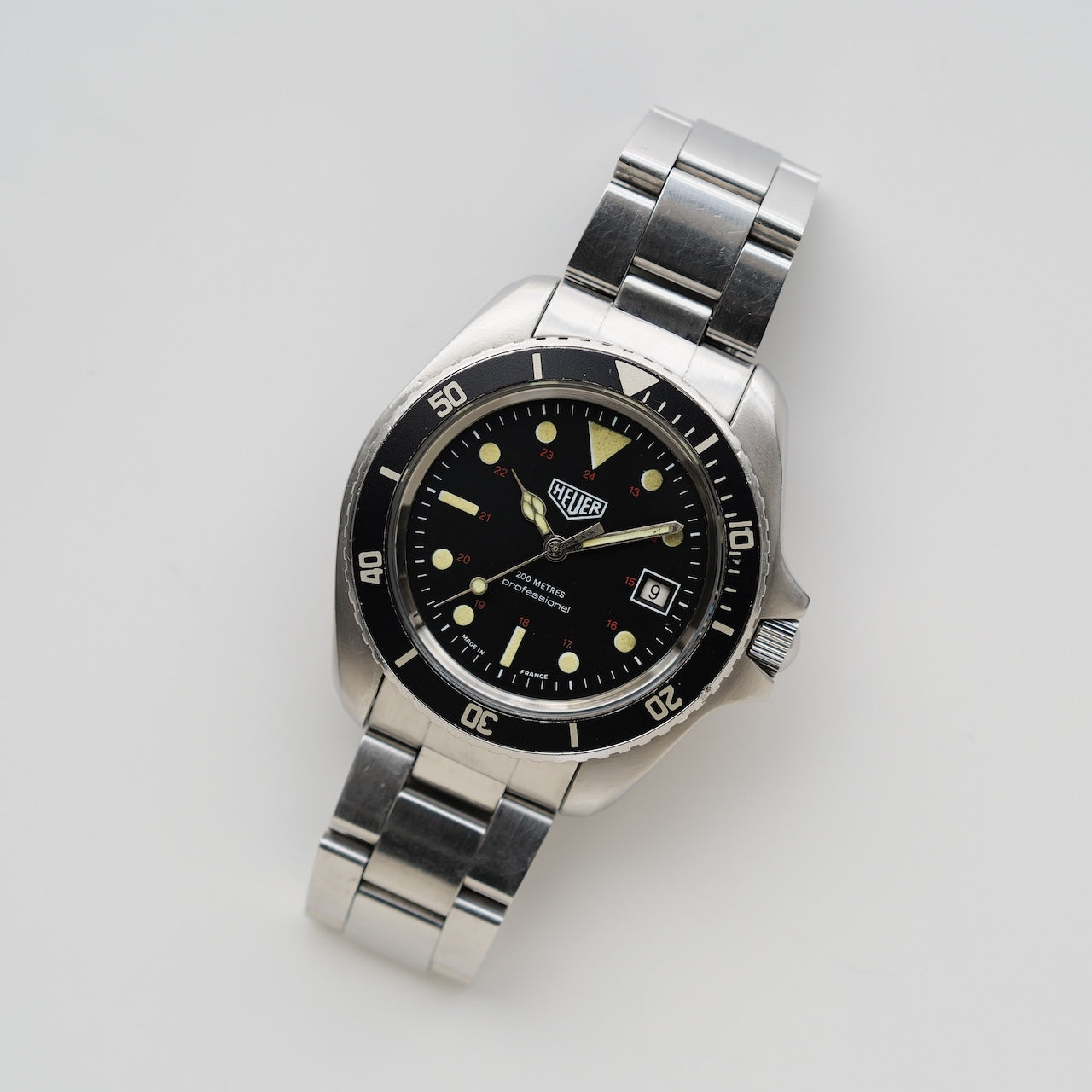 ホイヤー/844-1/MONNINケース/フランス表記/マーク1ダイヤル/HEUER