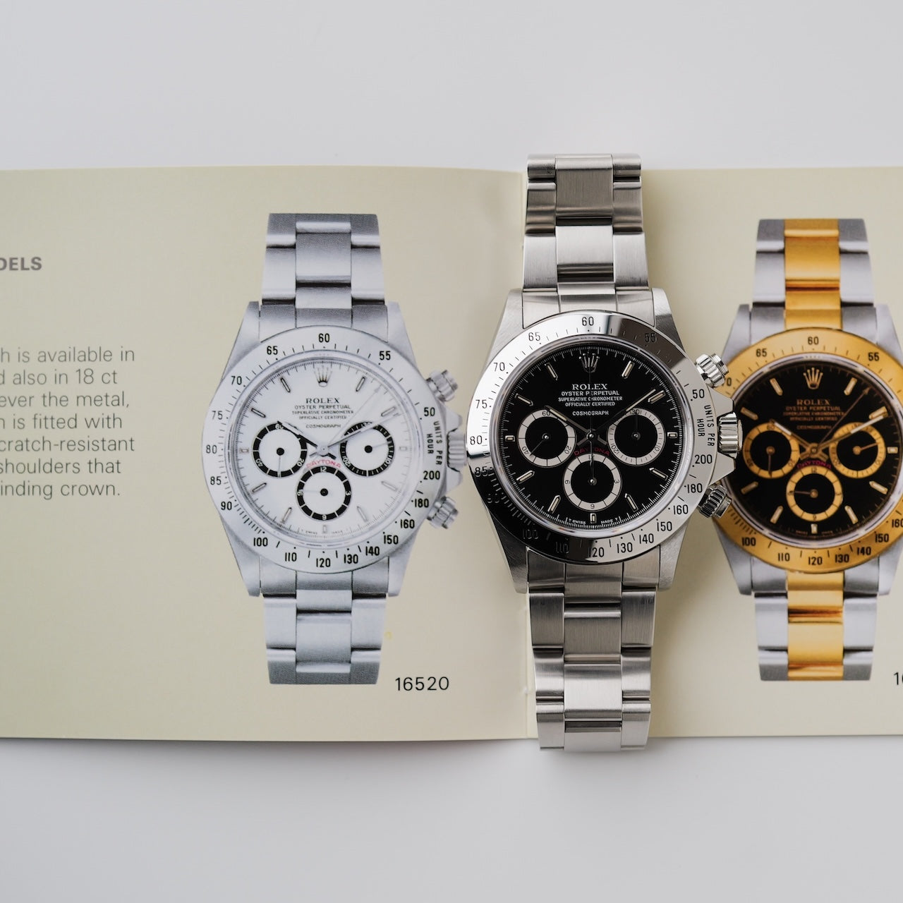 ロレックス/デイトナ16520/R番/段落ちマーク1/逆6/シングルバックル/裏蓋シール/ワンオーナー/ROLEX DAYTONA REF.16520 "Floating Dial" Invert 6 Single Buckle 1988 from first owner