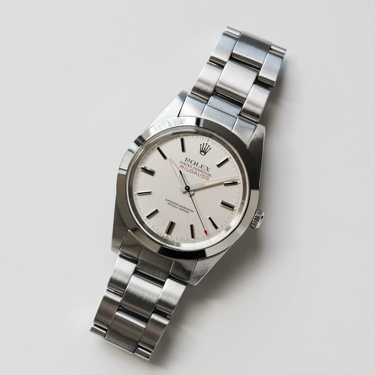 N.R 1019 シルバー L ロレックス/ミルガウス1019/後期ダイヤル/ROLEX MILGAUSS Ref.1019