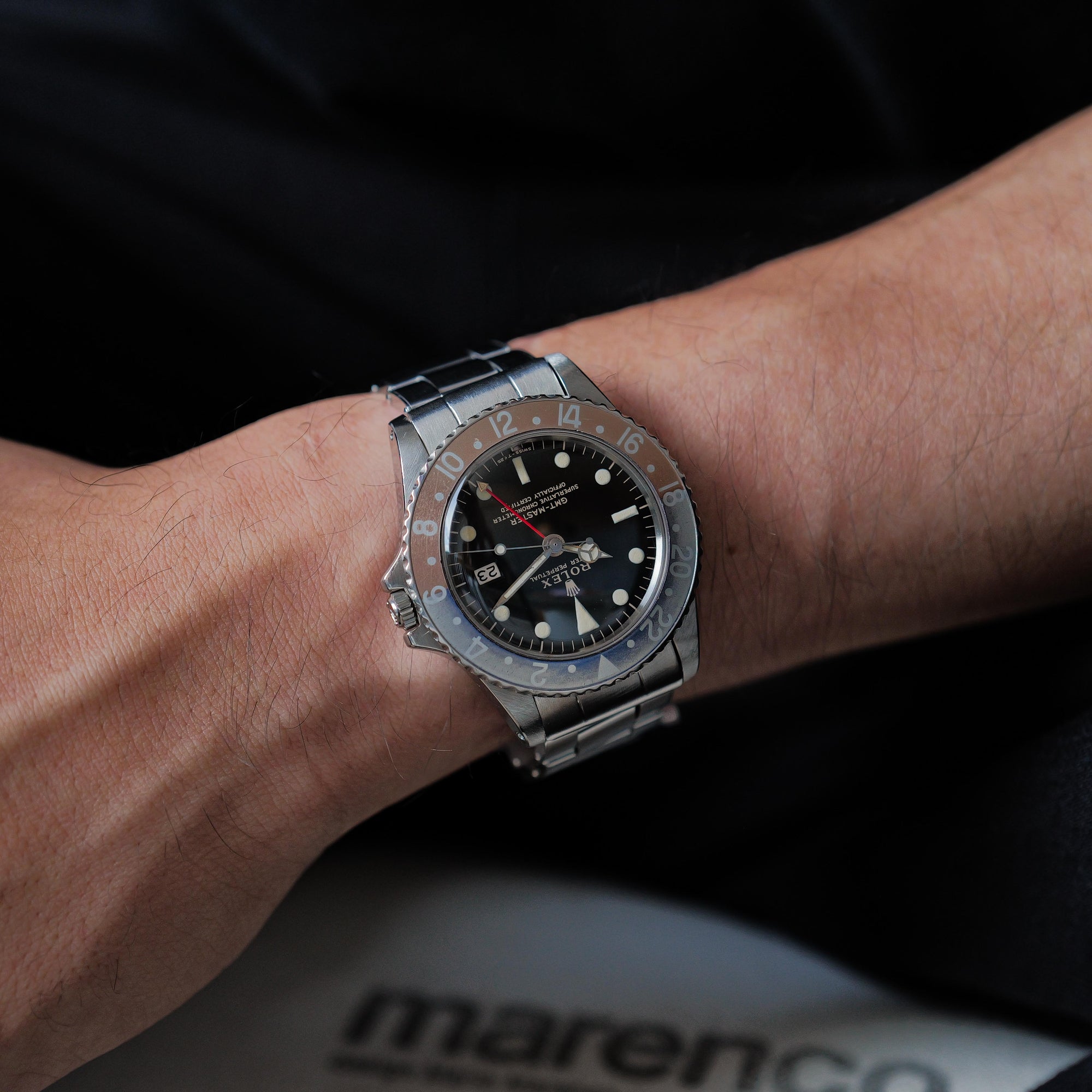 ロレックス/GMTマスター1675/後期ミラーダイヤル/ROLEX GMT-MASTER REF.1675 "GILT DIAL" 1966y-67y