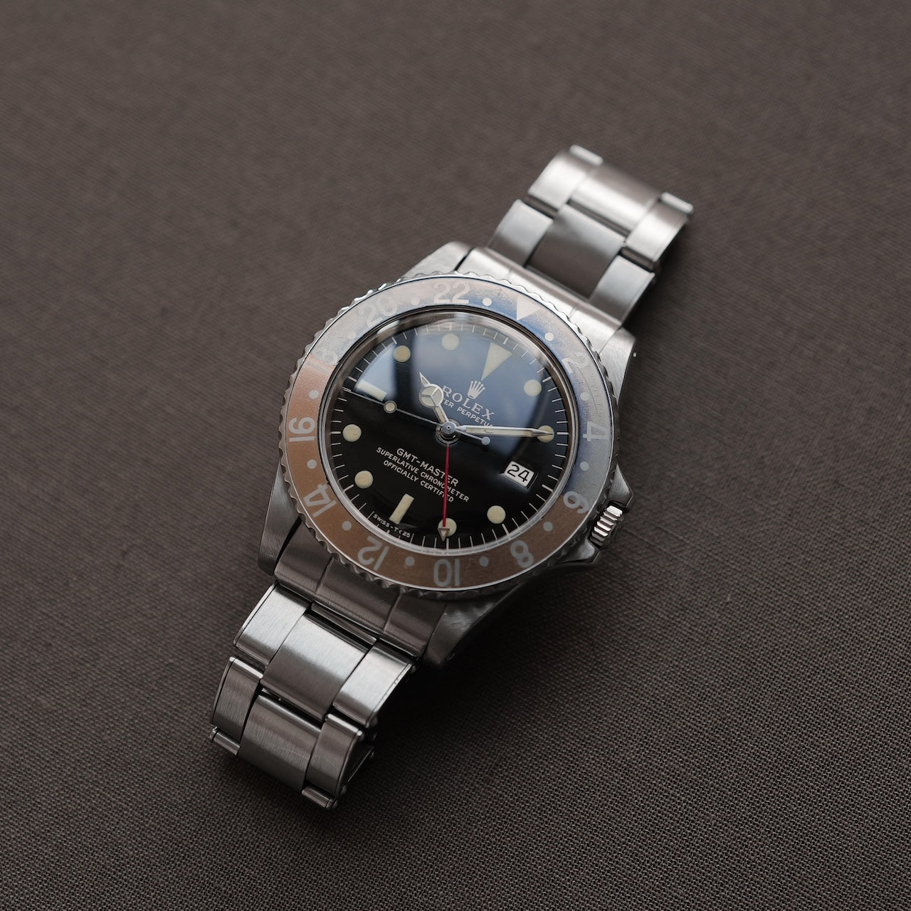 ロレックス/GMTマスター1675/後期ミラーダイヤル/ROLEX GMT-MASTER REF.1675 "GILT DIAL" 1966y-67y