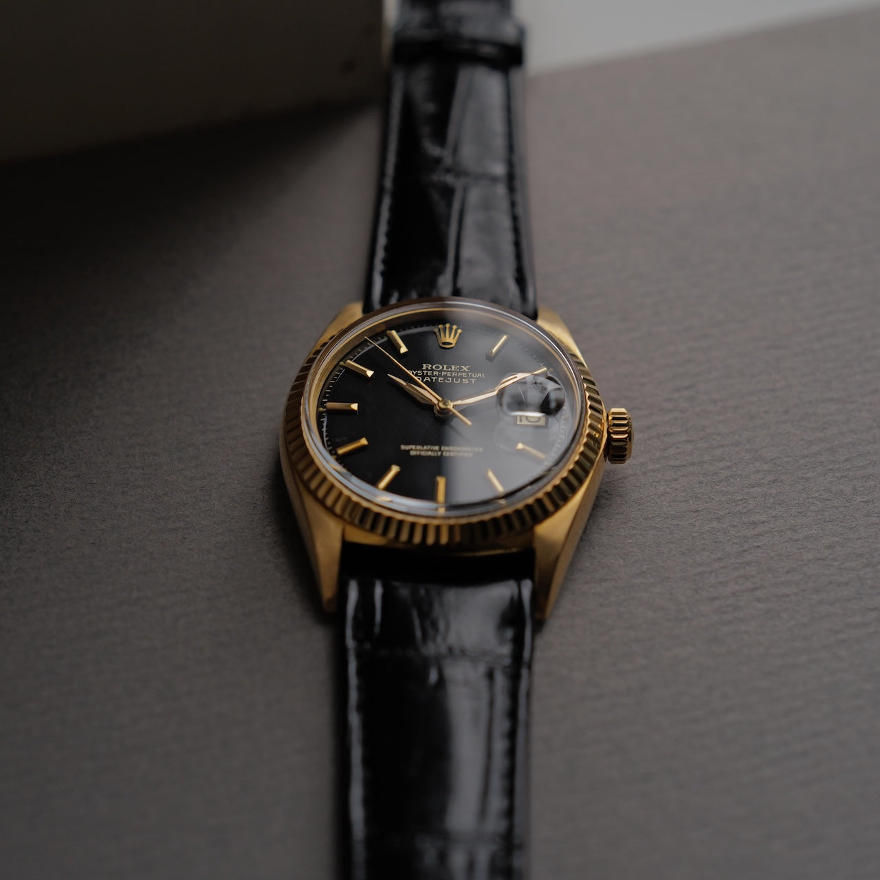 ロレックス/デイトジャスト1601/8/ミラーダイヤル/18Kイエローゴールド/ROLEX DATE-JUST Ref.1601/8 "Gilt Dial" 18K Yellow Gold 1964-65y