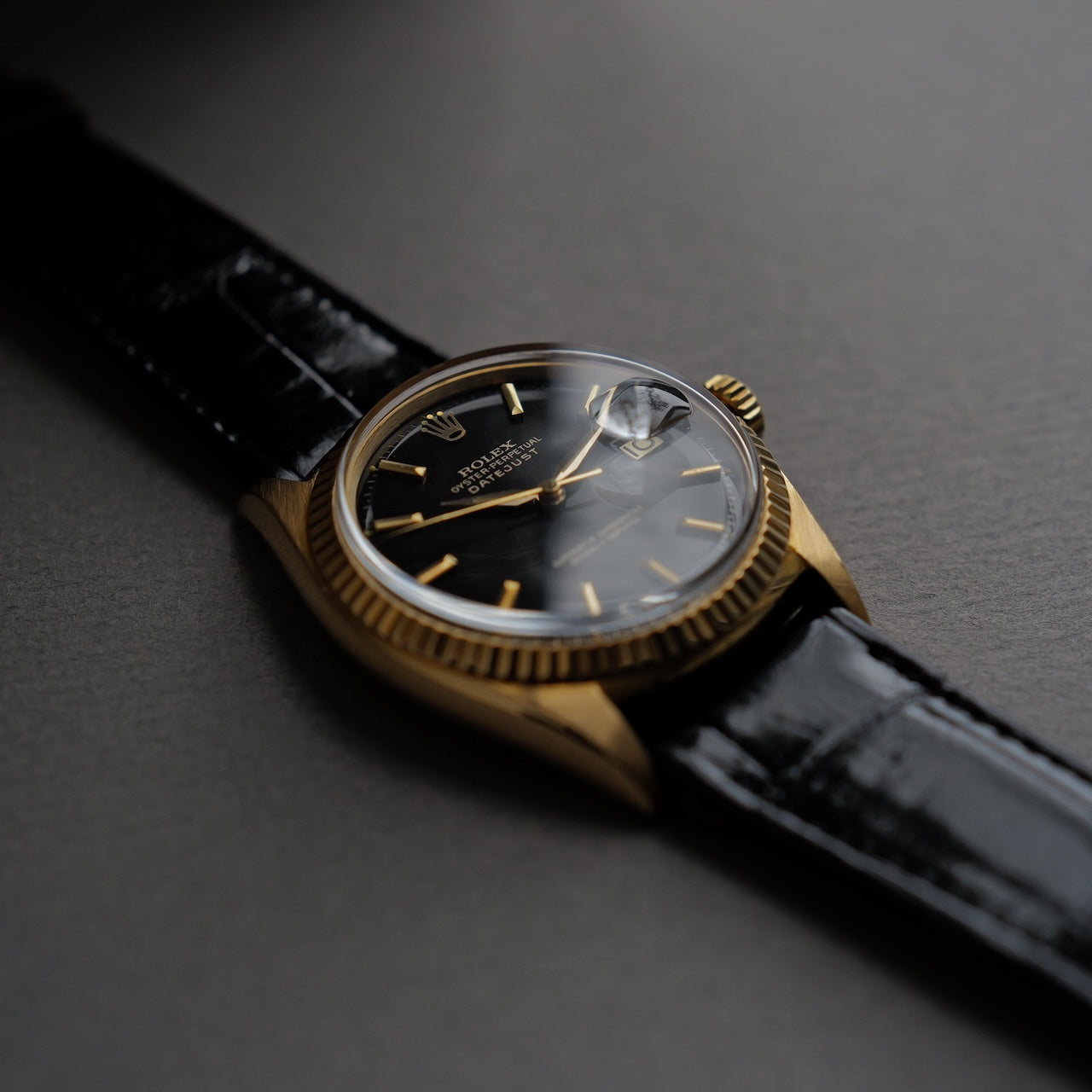 ロレックス/デイトジャスト1601/8/ミラーダイヤル/18Kイエローゴールド/ROLEX DATE-JUST Ref.1601/8 "Gilt Dial" 18K Yellow Gold 1964-65y