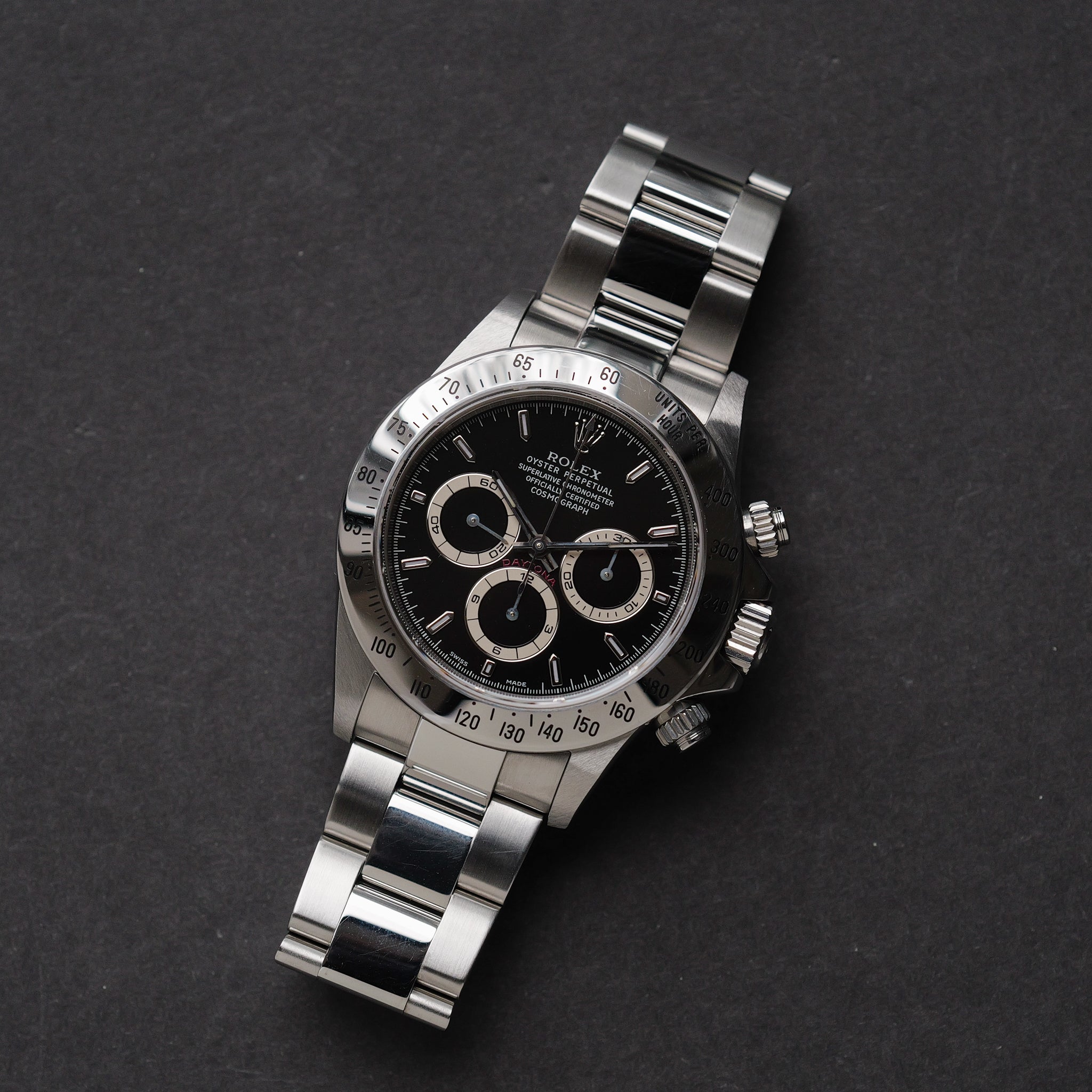 ロレックス/デイトナ16520/A番/マーク7ダイヤル/黒文字盤/ROLEX