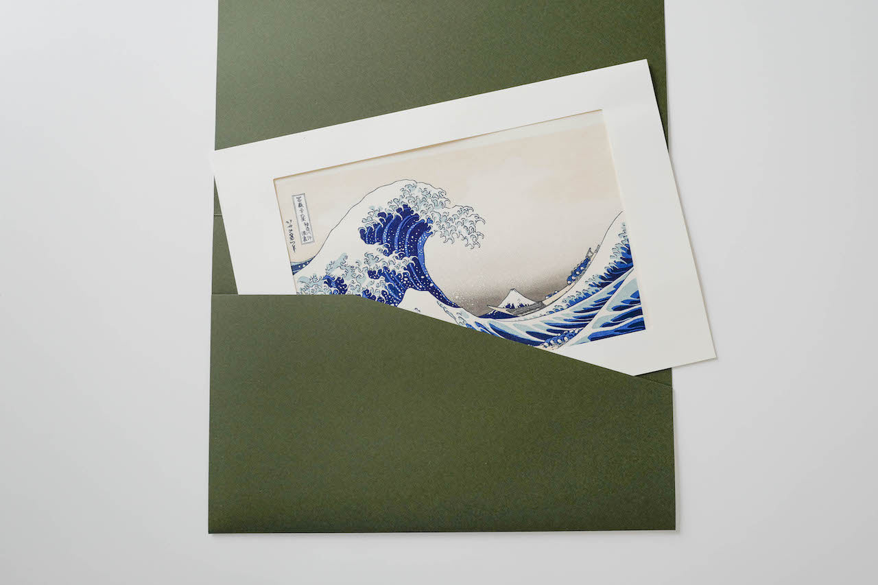 冨嶽三十六景 神奈川沖浪裏 初摺 Edition 50 証明カード付