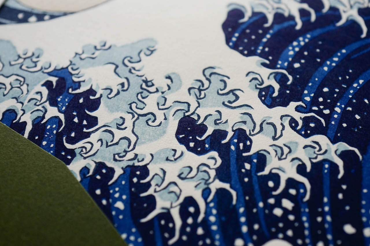 冨嶽三十六景 神奈川沖浪裏 初摺 Edition 50 証明カード付