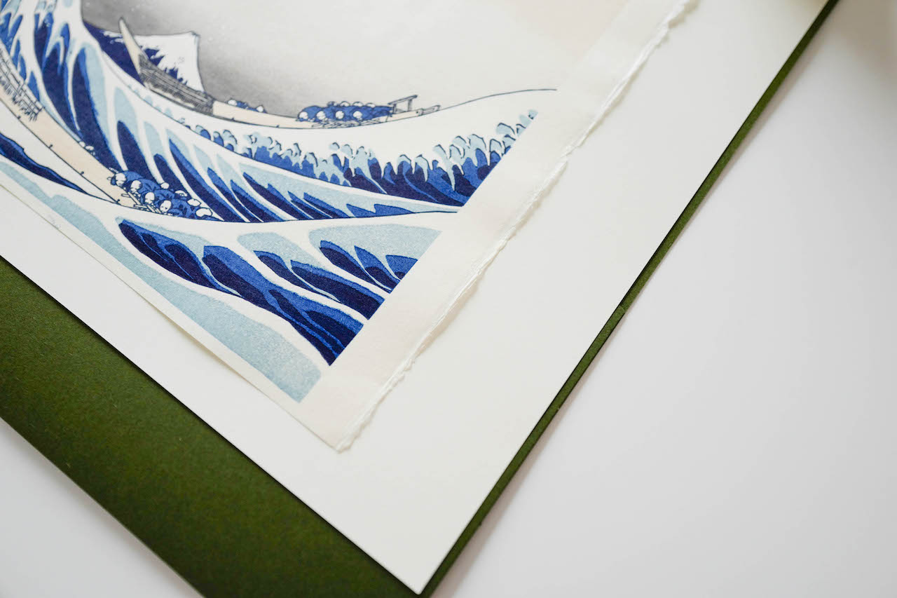 冨嶽三十六景 神奈川沖浪裏 初摺 Edition 50 証明カード付