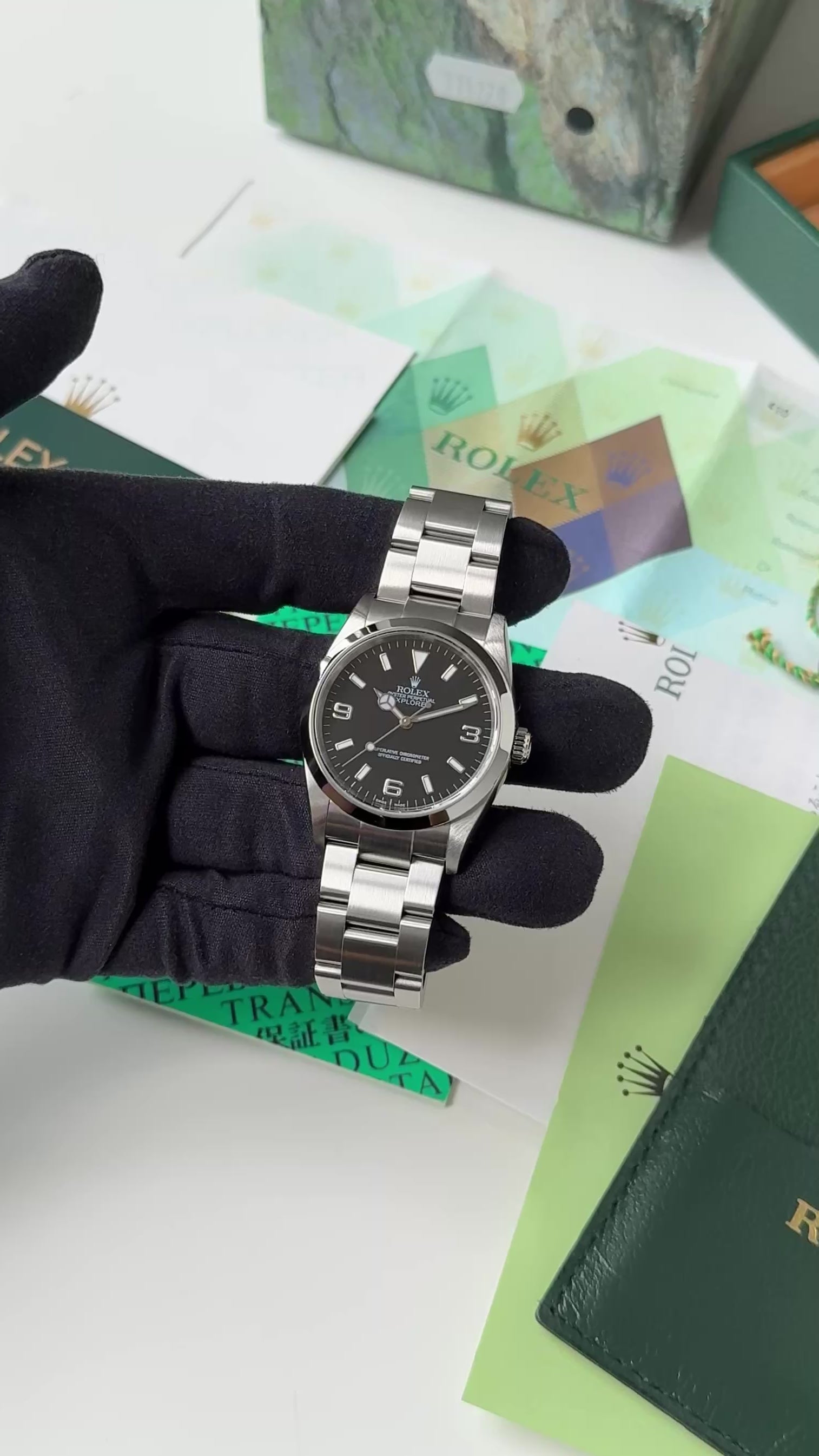 ロレックス/エクスプローラー1/114270/F番/デッドストック/国内正規ギャラ付きフルセット/ROLEX EXPLORER 1 REF.114270 "DEAD STOCK" 2003-04y Full Set