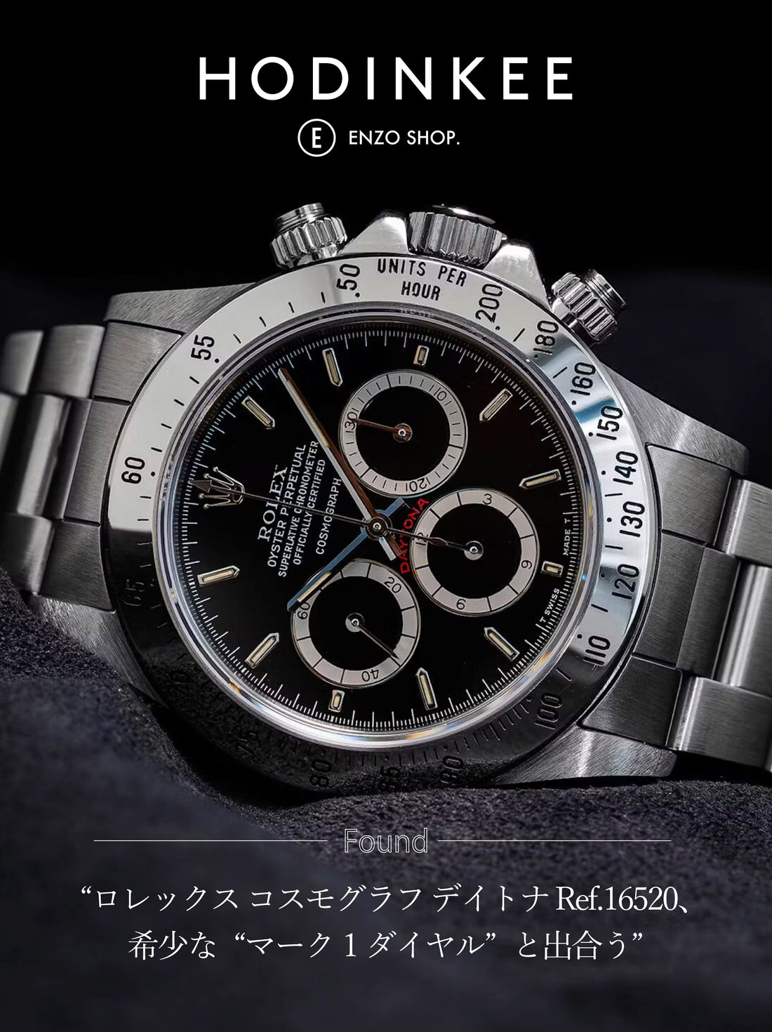 【MEDIA】取材協力 / HODINKEE Japan Part1, DAYTONA16520Floating dial almost new