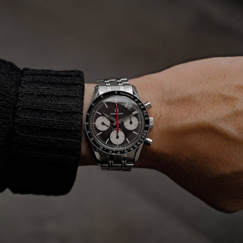 ユニバーサルジュネーブ/コンパックス/イービル・ニーナ/バルジュー72/手巻き/UNIVERSAL GENEVE COMPAX REF.885103/01 "EVIL NINA" Caliber Valjoux 72 1960s