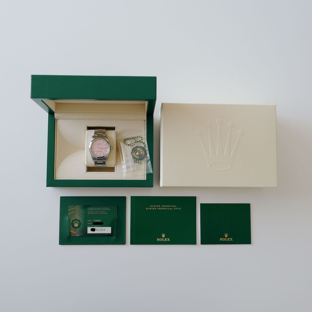 ROLEX OYSTER PERPETUAL "Candy Pink" Ref.126000 36mm 2023y 未使用