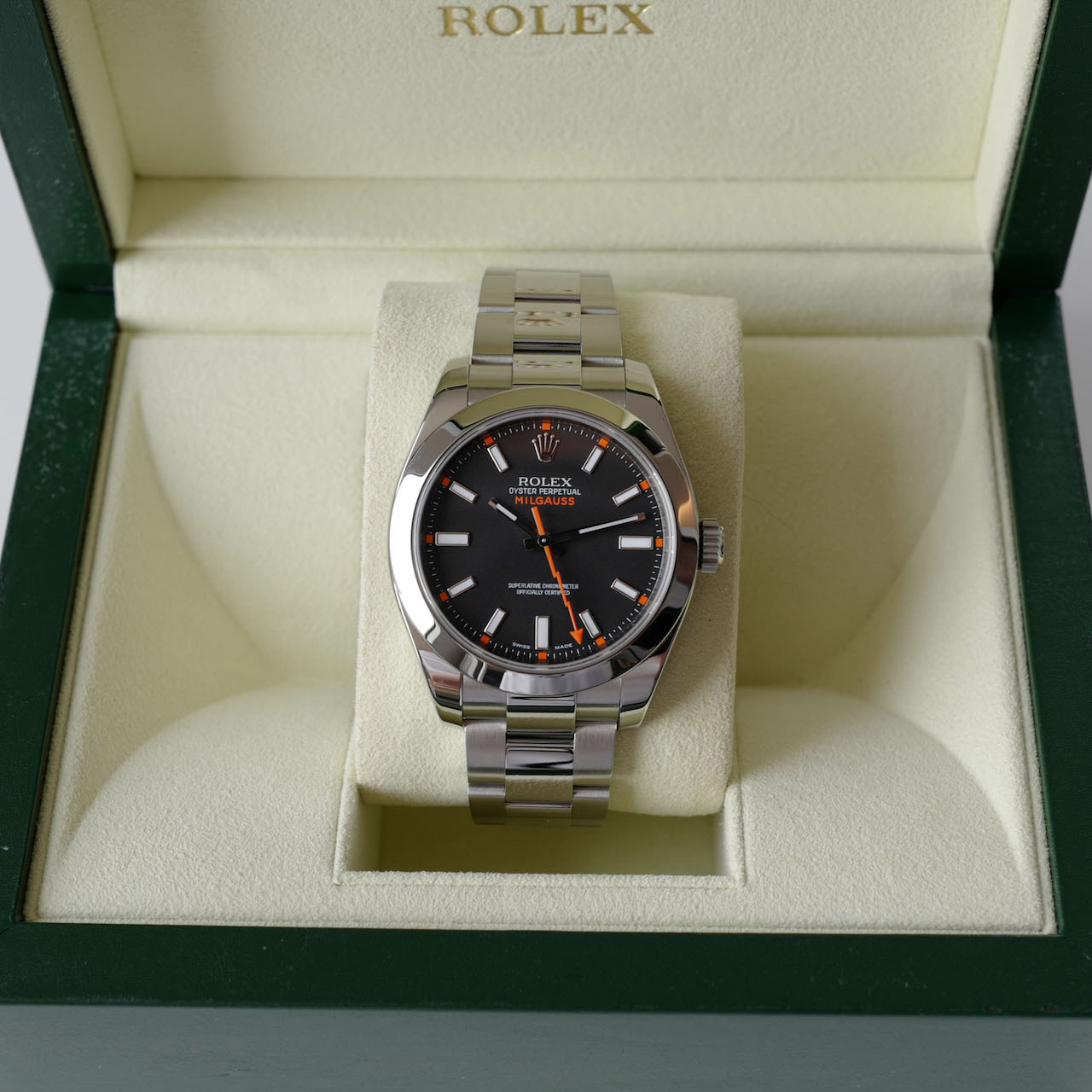 ROLEX MILGAUSS Ref.116400 2008y Full Set ほぼ未使用