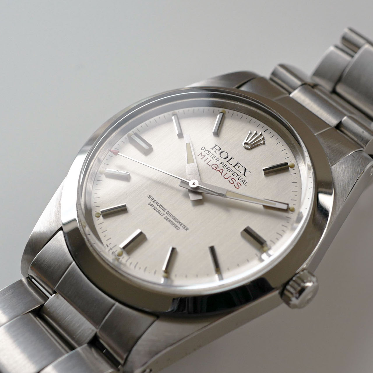 ROLEX MILGAUSSミルガウスRef.1019 Silver dial 後期モデル MINT 1980y