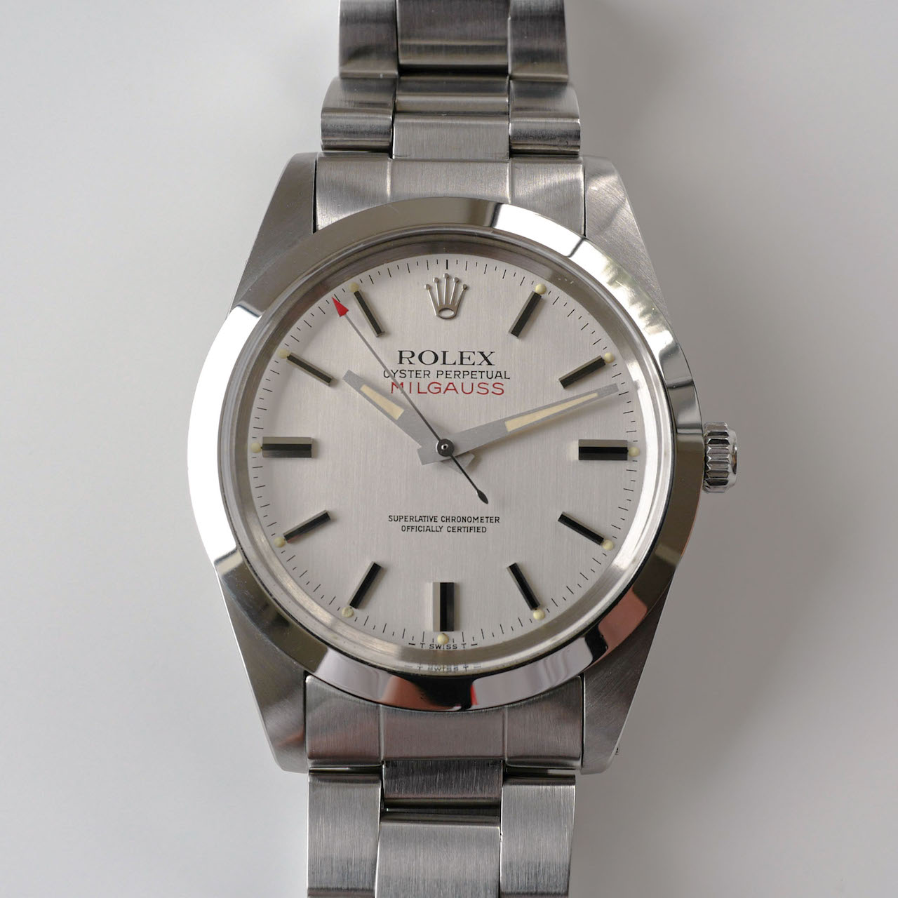 ROLEX MILGAUSSミルガウスRef.1019 Silver dial 後期モデル MINT 1980y
