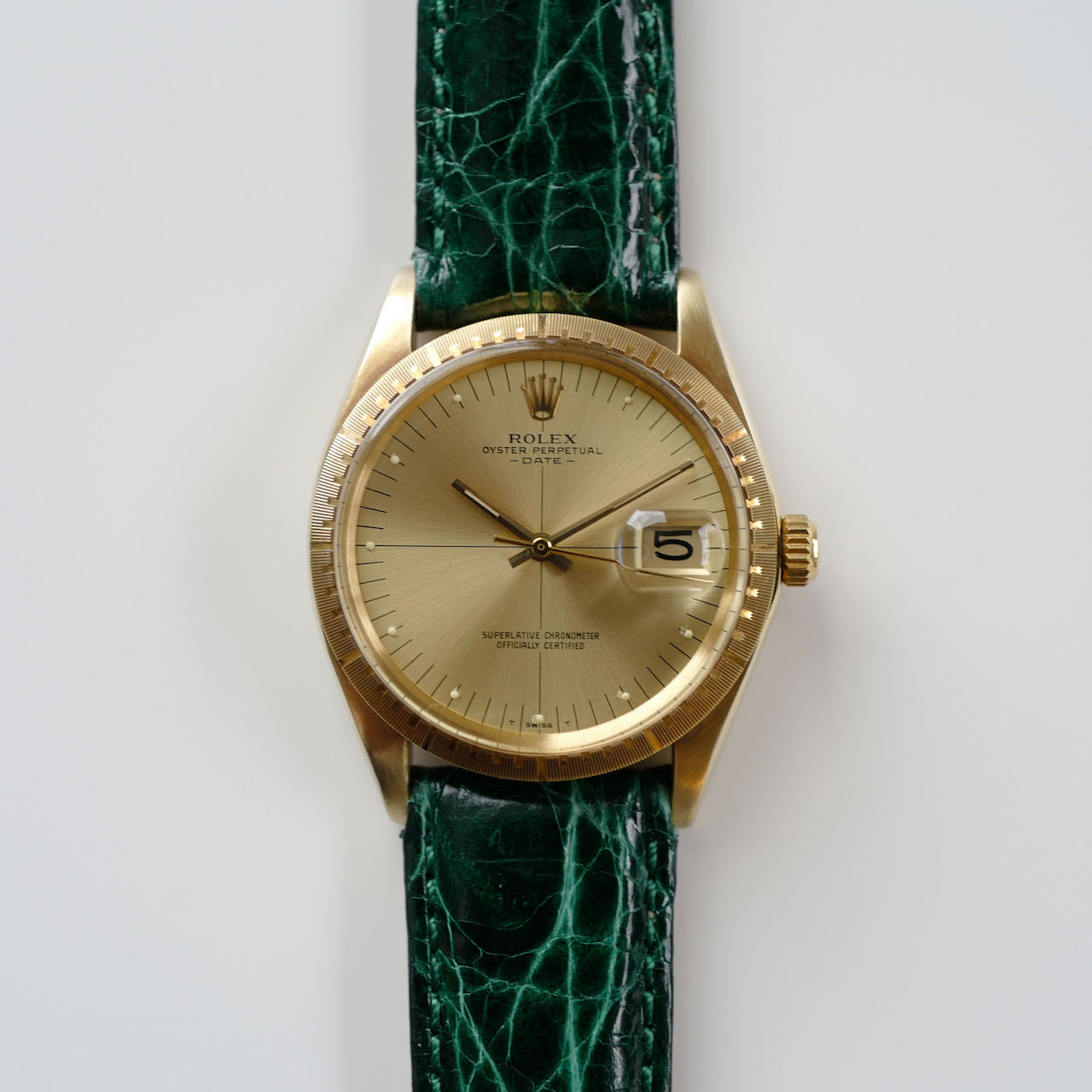ROLEX Ref.1512 "Zephyr" 14K GOLD VERY MINT 1972y