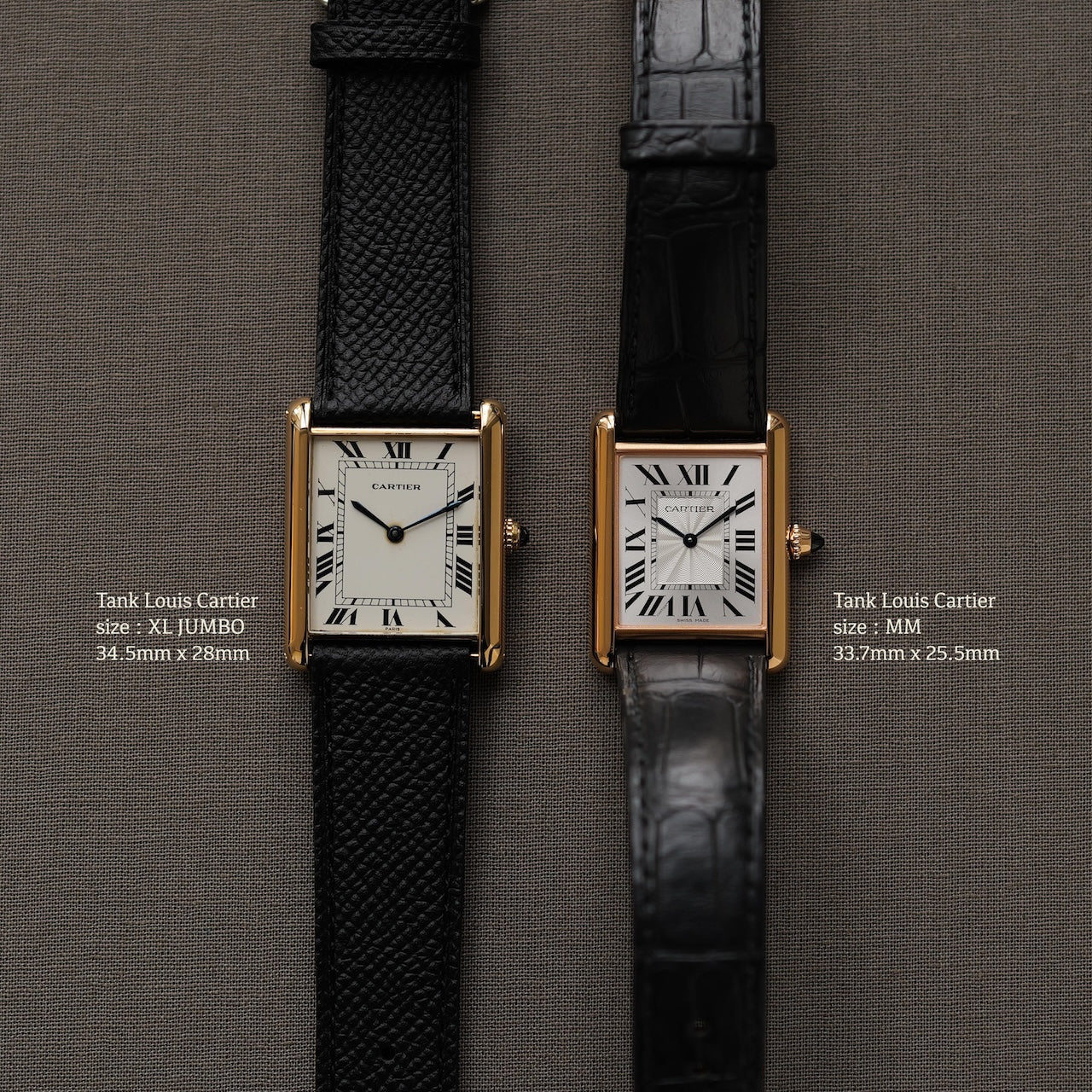 カルティエ/タンクXL/17002/ジャンボ/パリ表記/ホワイトローマン/18Kイエローゴールド/CARTIER TANK XL REF.17002 "JUMBO" PARIS DIAL 18KYG 1970s