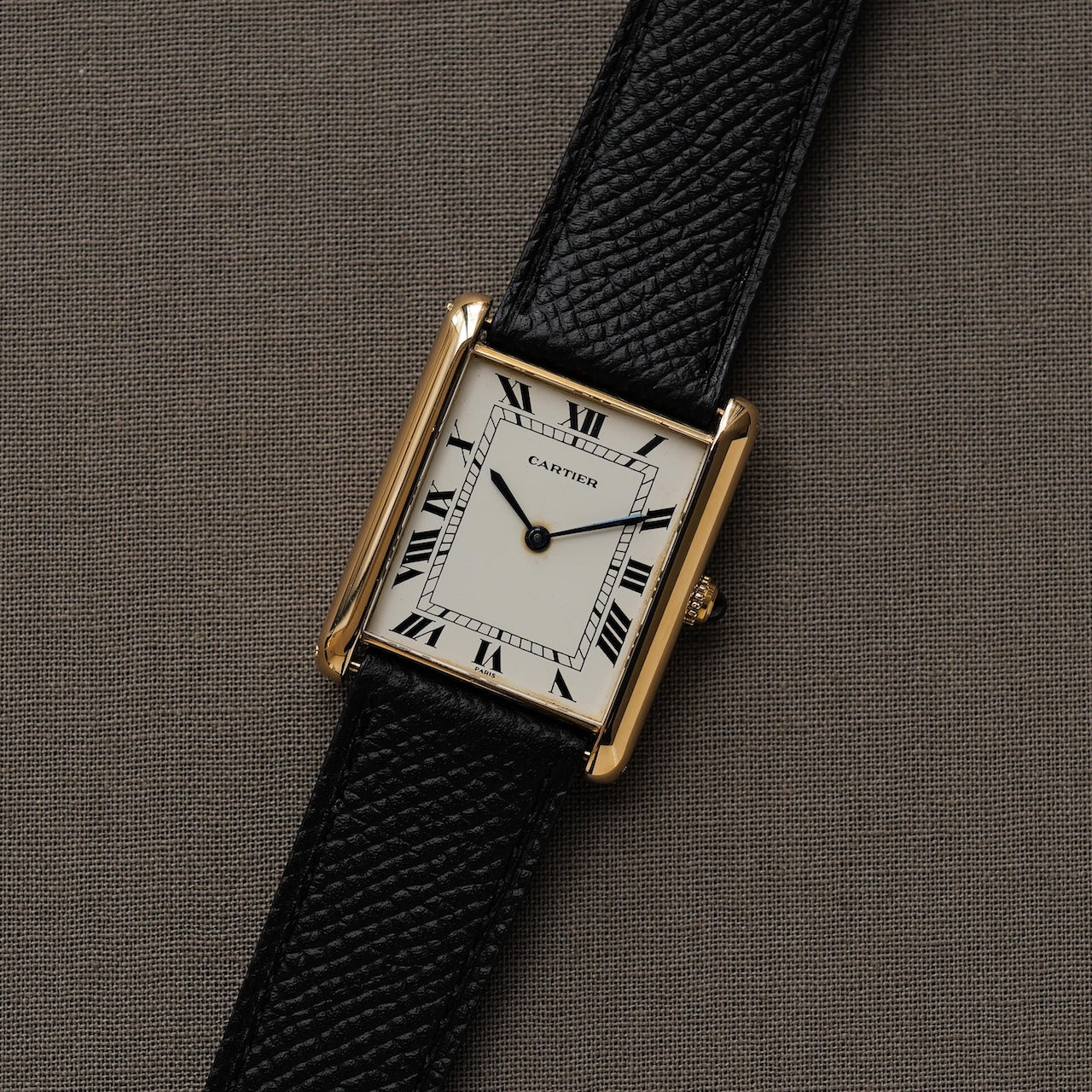 カルティエ/タンクXL/17002/ジャンボ/パリ表記/ホワイトローマン/18Kイエローゴールド/CARTIER TANK XL REF.17002 "JUMBO" PARIS DIAL 18KYG 1970s