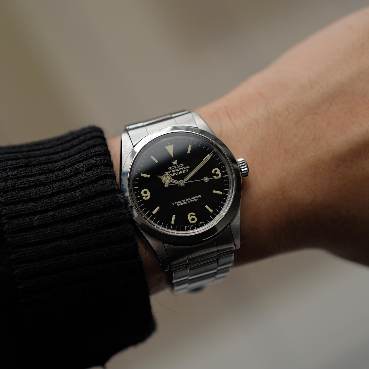 ロレックス/エクスプローラー1/1016/ミラーダイヤル/マーク6ダイヤル/ROLEX EXPLORER REF.1016 "GILT DIAL" Mk.6 Dial 1965Y
