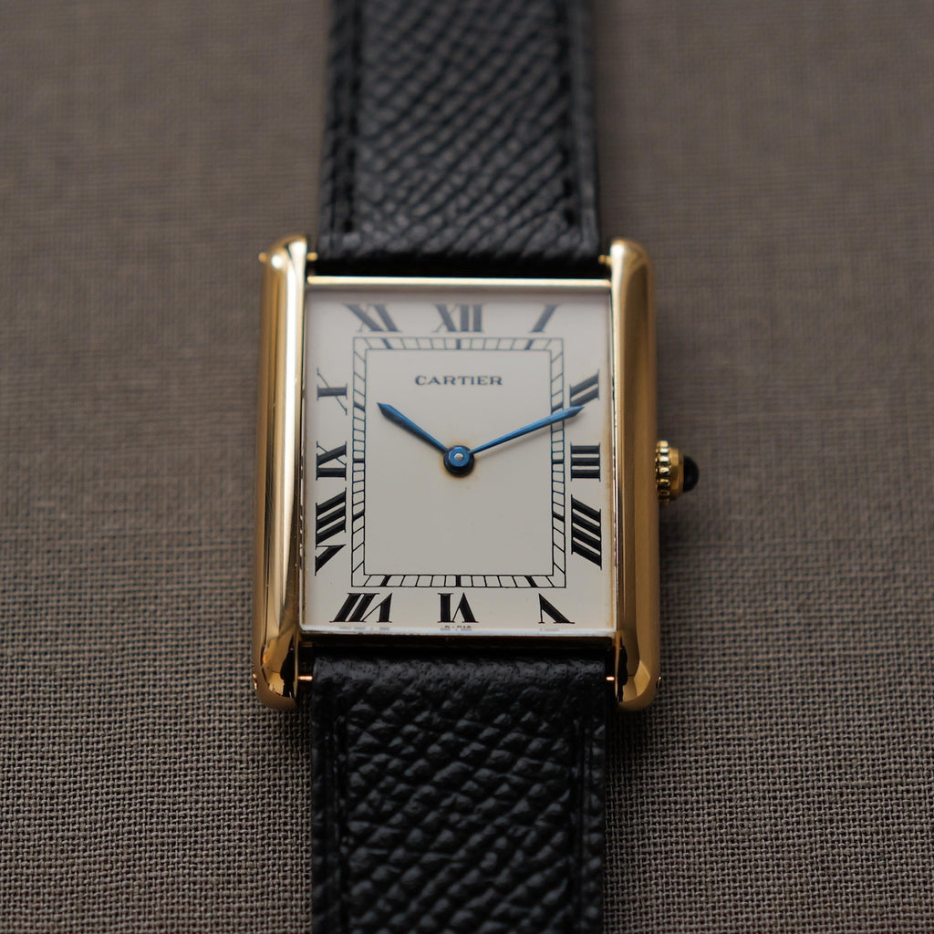 カルティエ/タンクXL/17002/ジャンボ/パリ表記/ホワイトローマン/18Kイエローゴールド/CARTIER TANK XL REF.17002 "JUMBO" PARIS DIAL 18KYG 1970s