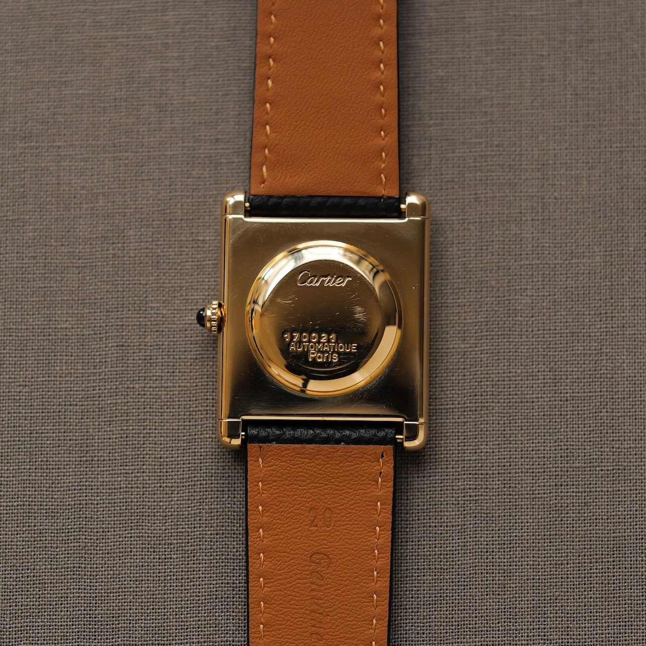 カルティエ/タンクXL/17002/ジャンボ/パリ表記/ホワイトローマン/18Kイエローゴールド/CARTIER TANK XL REF.17002 "JUMBO" PARIS DIAL 18KYG 1970s