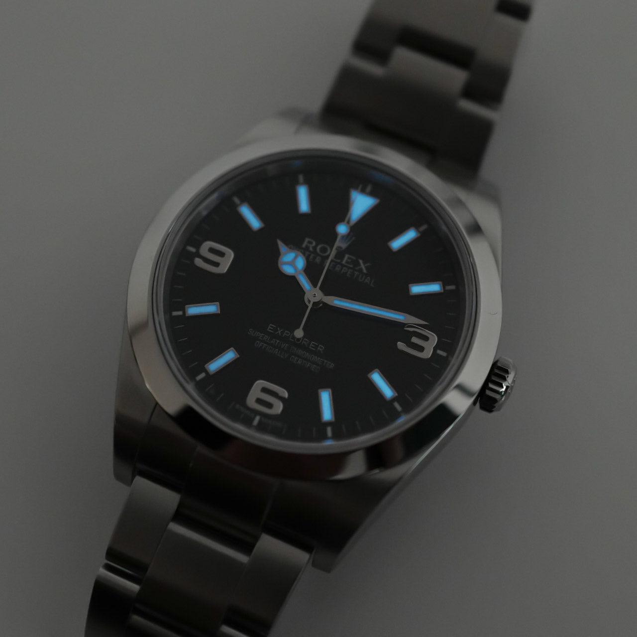 ROLEX EXPLORER 1 Ref.214270-G "BLACK OUT" 39mm Full Set