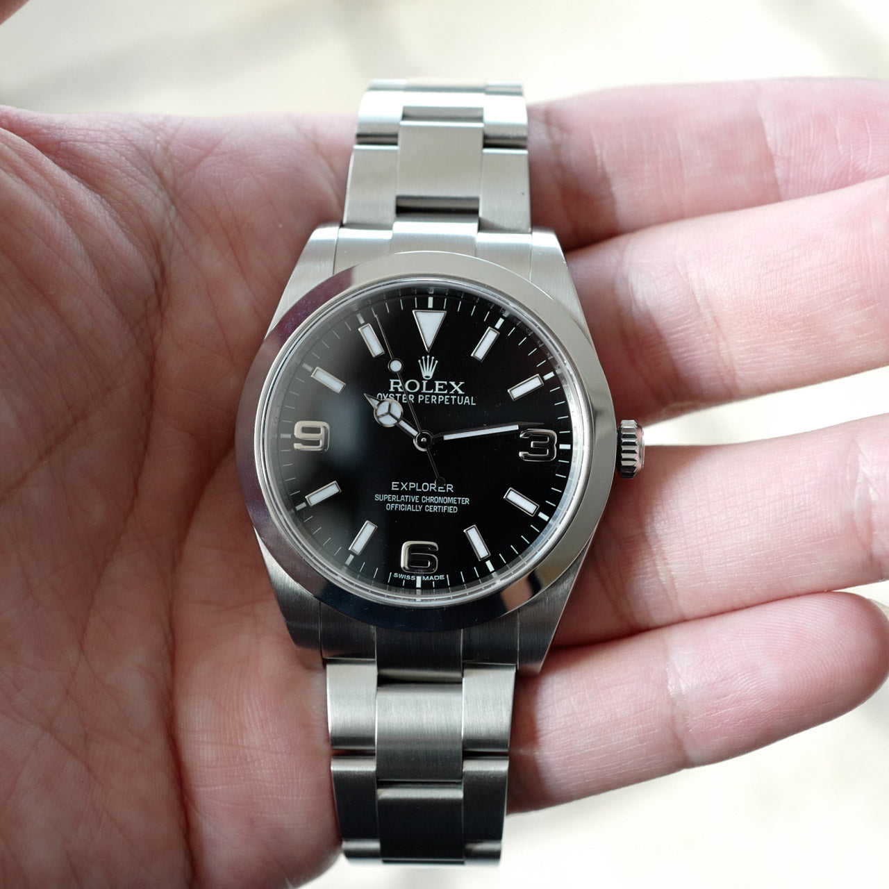ROLEX EXPLORER 1 Ref.214270-G "BLACK OUT" 39mm Full Set