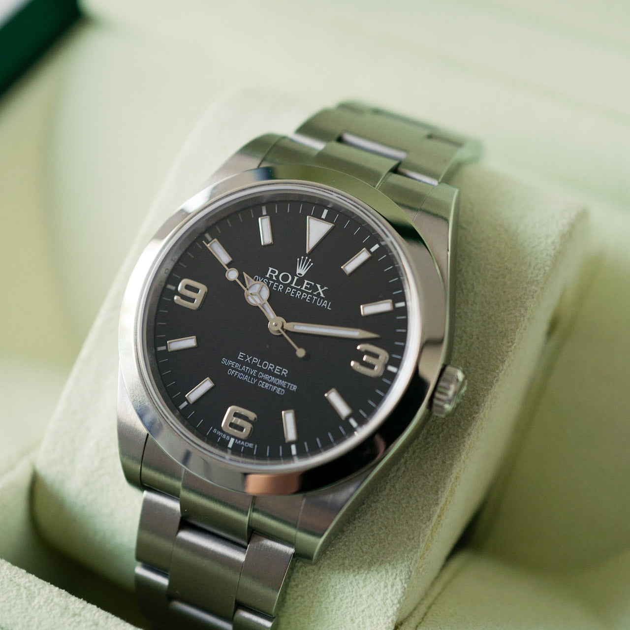 ROLEX EXPLORER 1 Ref.214270-G "BLACK OUT" 39mm Full Set