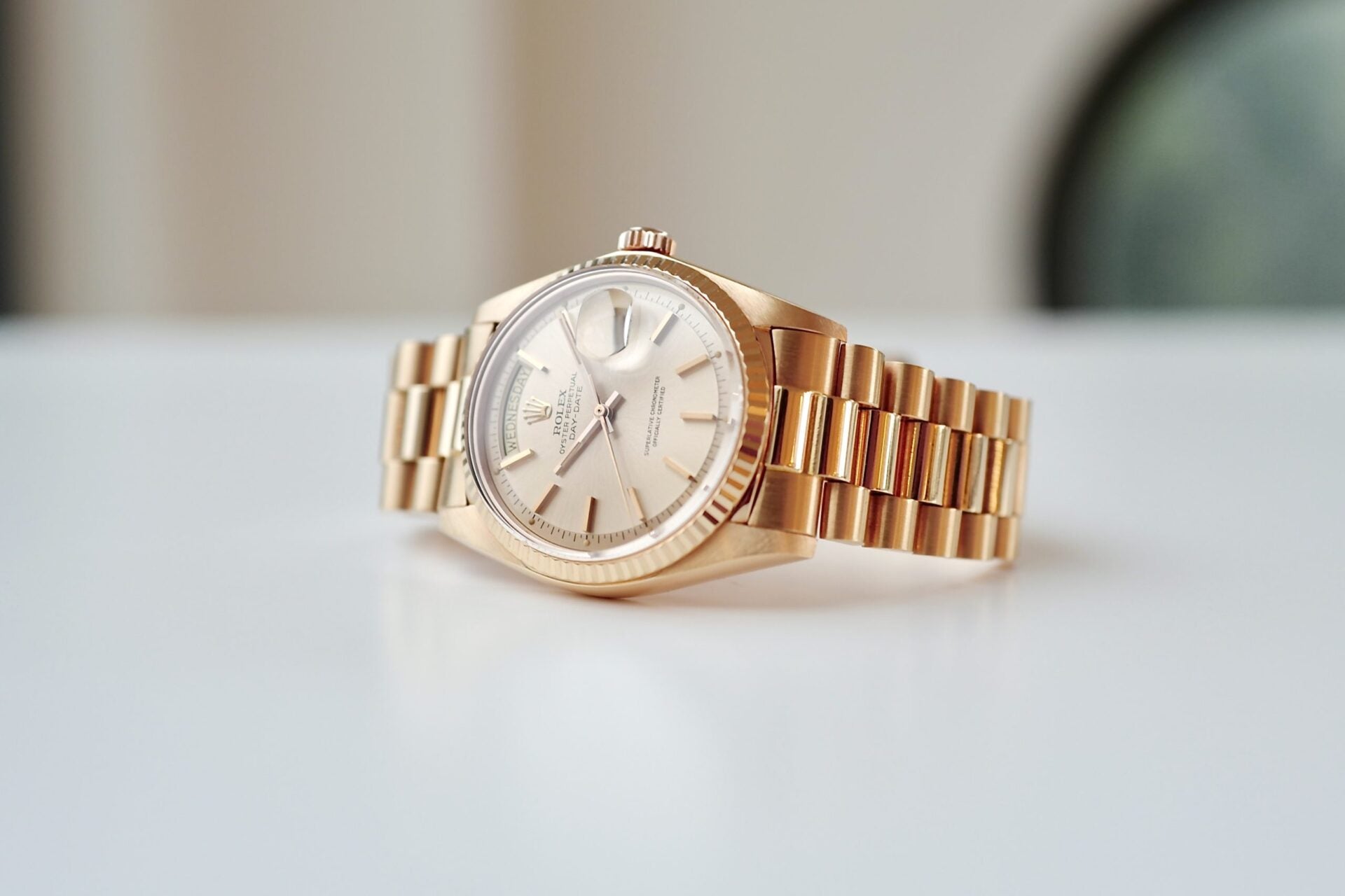 ROLEX DAY-DATE 1803/5 PINK GOLD 1975Y 日ロレ