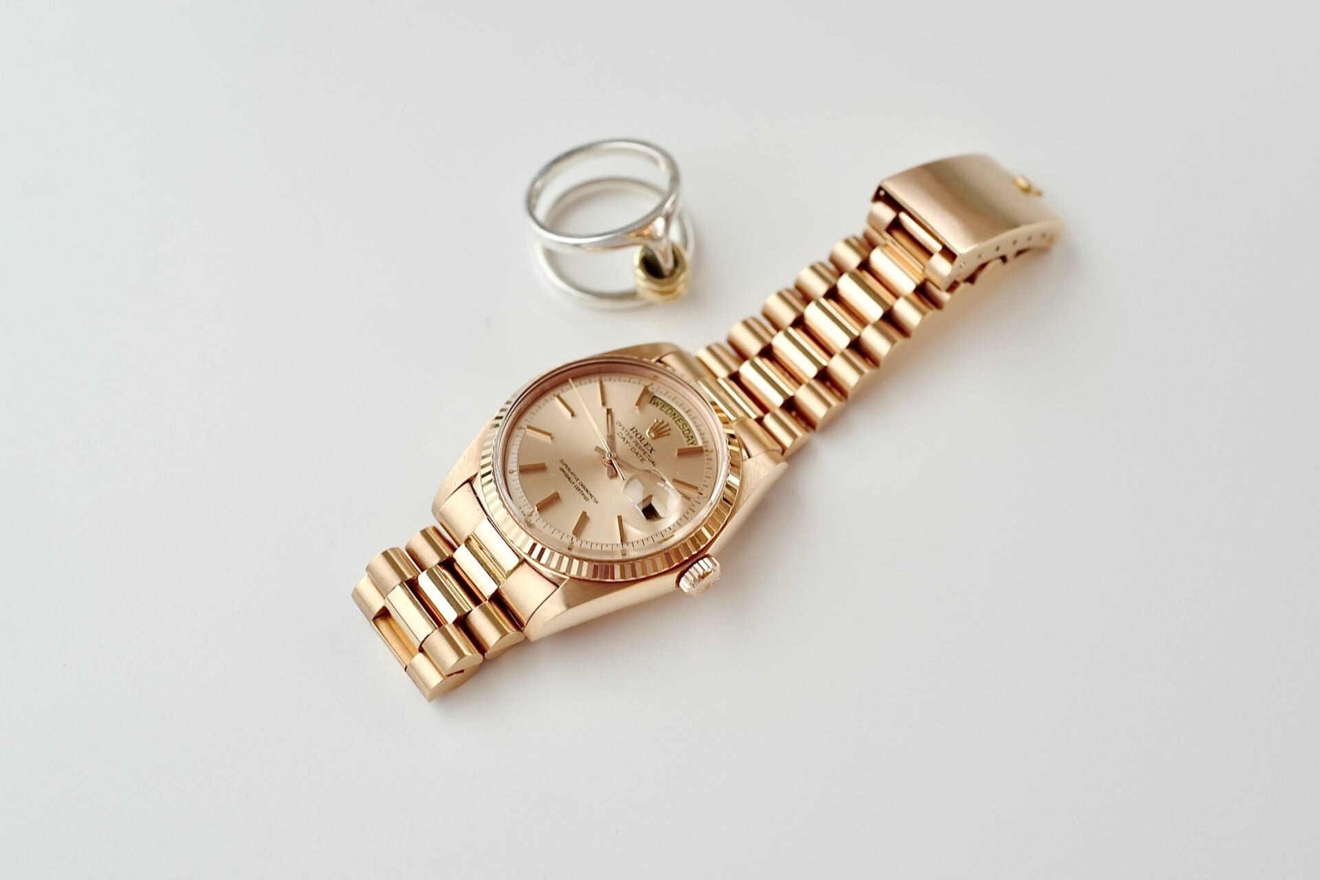 ROLEX DAY-DATE 1803/5 PINK GOLD 1975Y 日ロレ