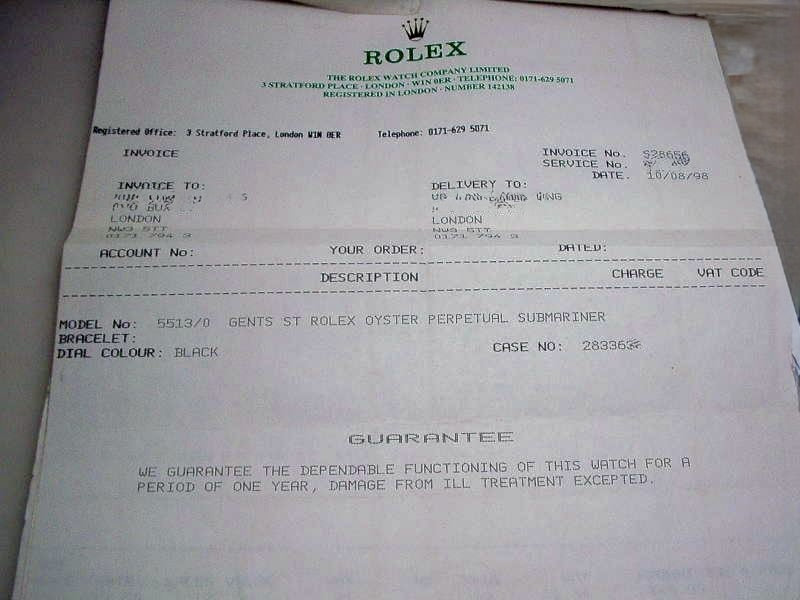 ロレックス/コメックスサブマリーナー/ファースト/ROLEX SUBMARINER Ref. 5513 "Comex Non-Logo Small Number" 1971y