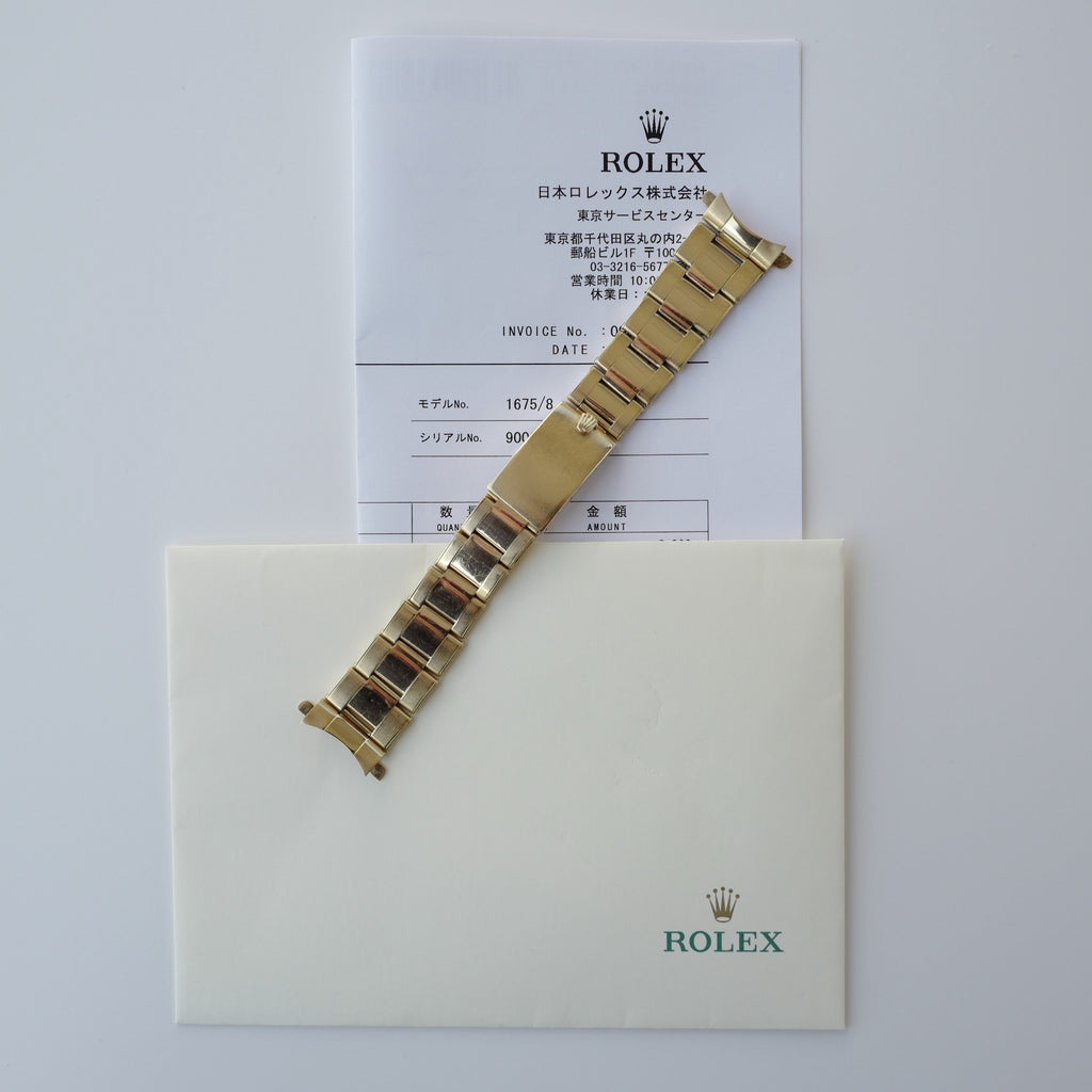 ROLEX GMT-MASTER REF.1675/8 NO CROWN GUARD MARK1. 1962Y