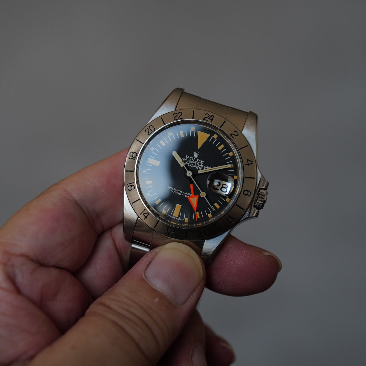 【参考商品】NOT FOR SALE / ロレックス/エクスプローラー2/1655/パティーナ/1980年/マーク４ダイヤル/マーク３ベゼル/ROLEX EXPLORER 2 Ref.1655 "Mark 4, Patina Dila, Mark 3 Bezel" 1980