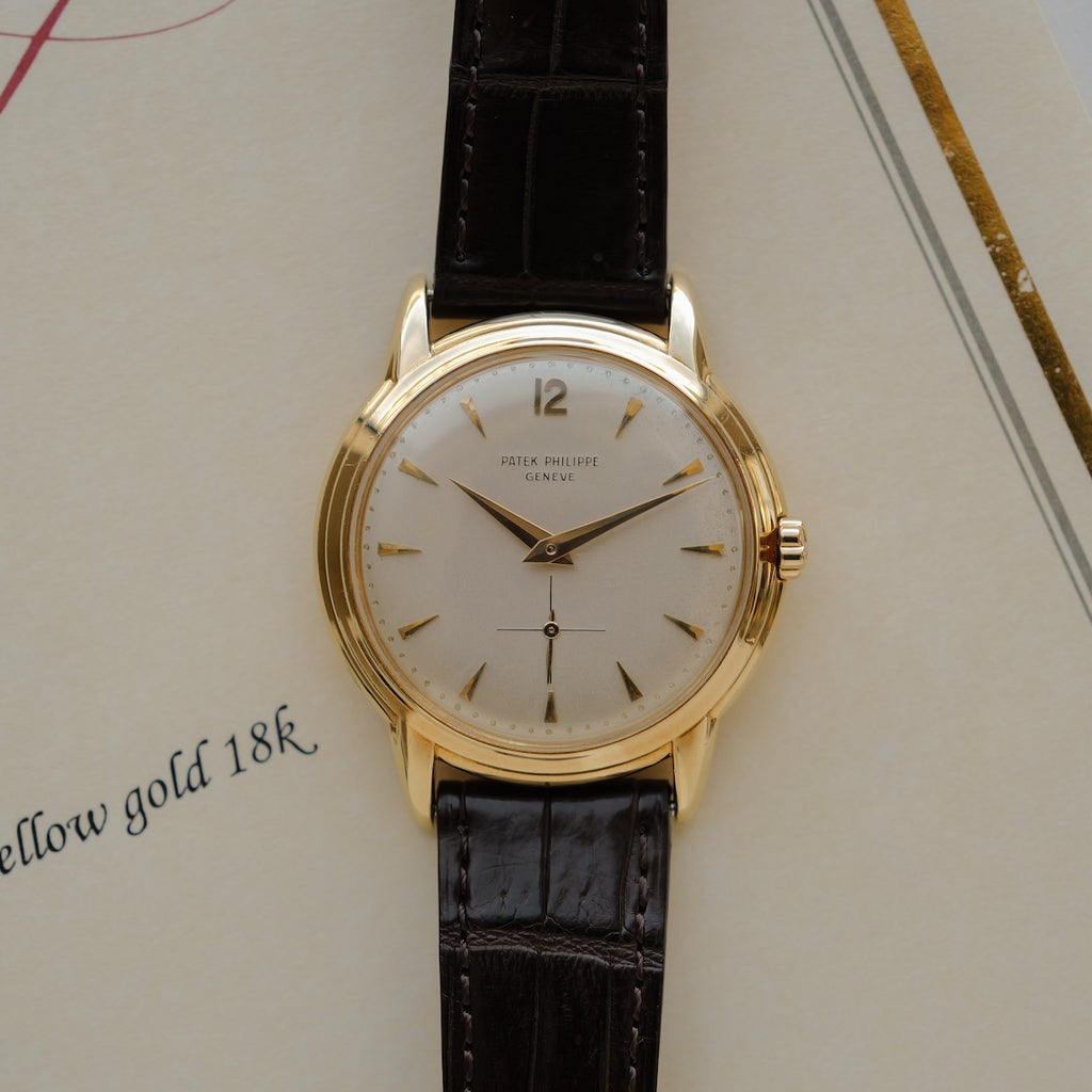 パテック・フィリップ/カラトラバ/2551/12-600AT/18KYG/1958yアーカイブ証明書付き/PATEK PHILIPPE CALATRAVA Ref.2551/cal.12-600 with Archive Paper