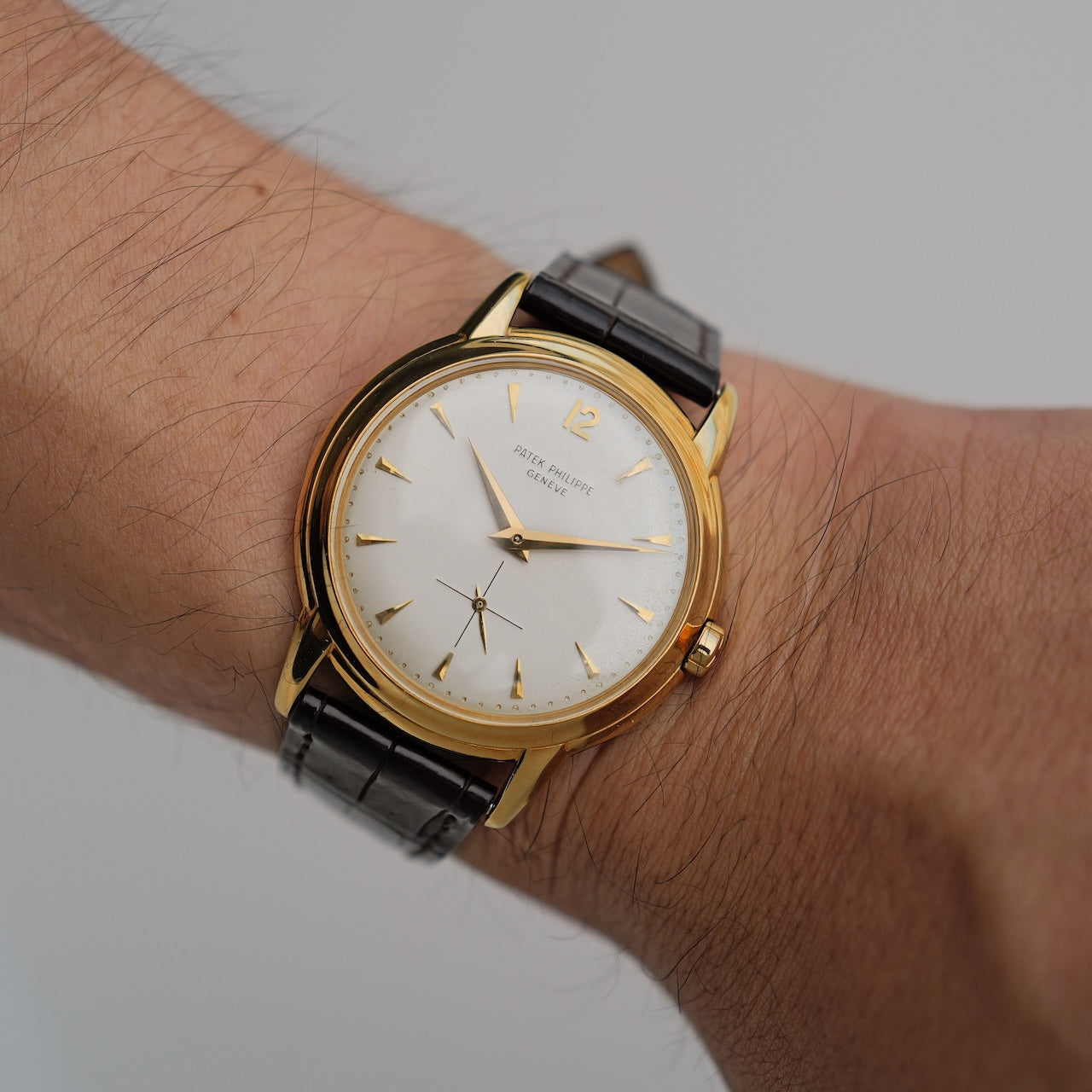 パテック・フィリップ/カラトラバ/2551/12-600AT/18KYG/1958yアーカイブ証明書付き/PATEK PHILIPPE CALATRAVA Ref.2551/cal.12-600 with Archive Paper