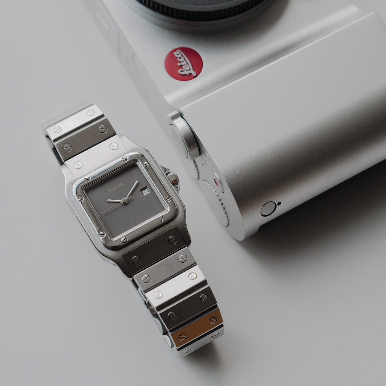 カルティエ/サントス/カレ/ガルべ/LM/ゴースト/グレイダイヤル/2960/CARTIER SANTOS Carrée / Galbee LM "GHOST/GREY DIAL" Ref.2960 Stainless Steel Case