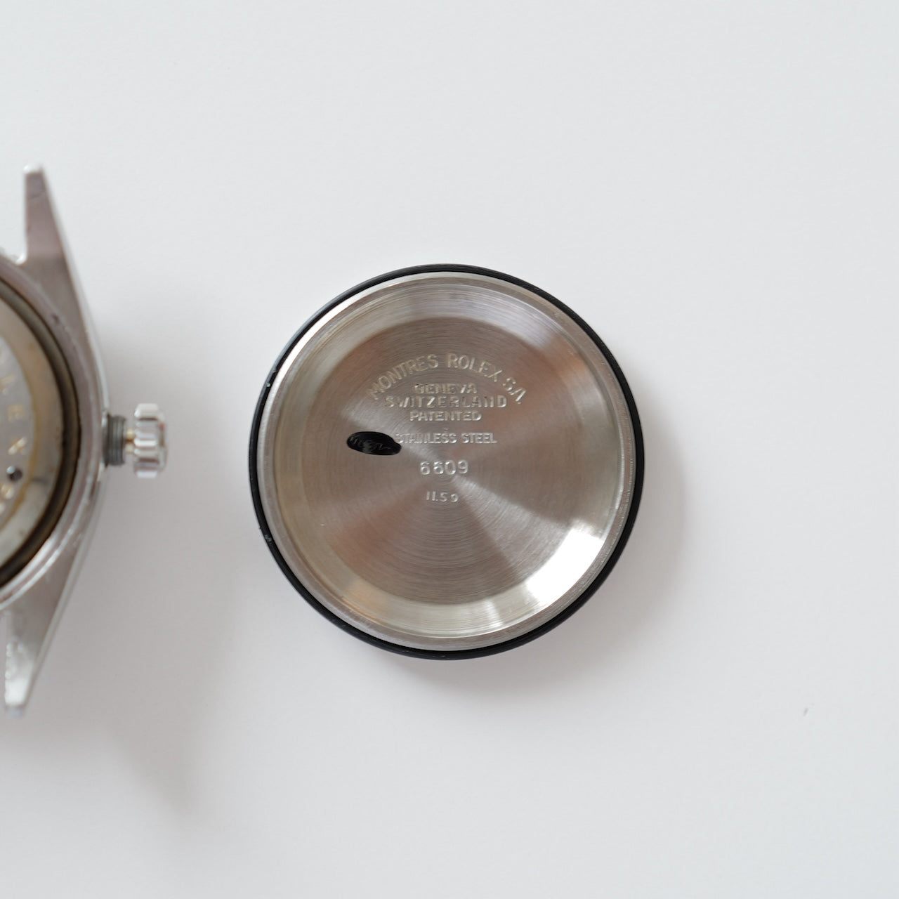 ロレックス/デイトジャスト6609/サンダーバード/ミラーダイヤル/WGベゼル/1959年ROLEX DATE-JUST Ref.6609 Turn-O-Gragh "Thunderbird"  Gilt Dial 1959