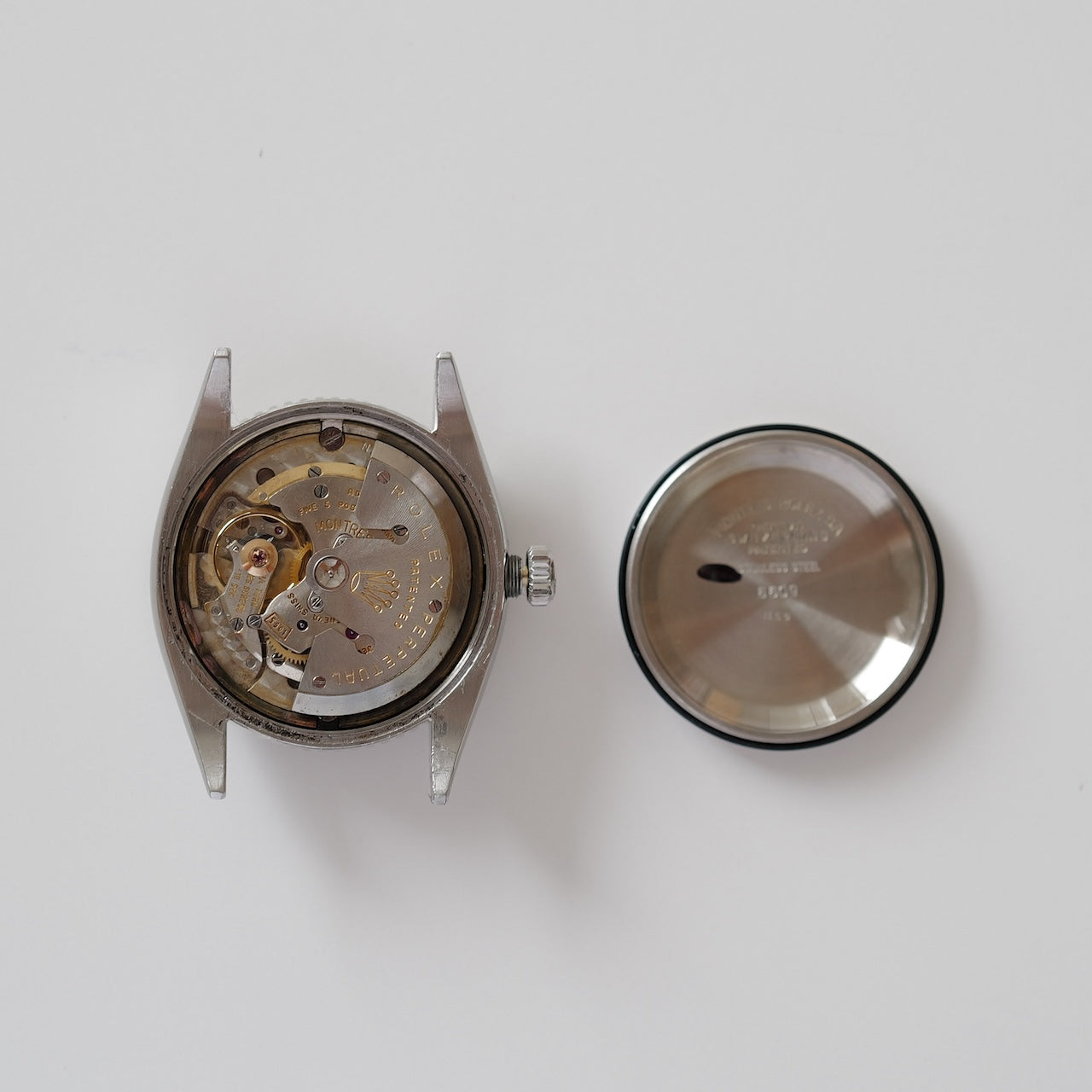 ロレックス/デイトジャスト6609/サンダーバード/ミラーダイヤル/WGベゼル/1959年ROLEX DATE-JUST Ref.6609 Turn-O-Gragh "Thunderbird"  Gilt Dial 1959