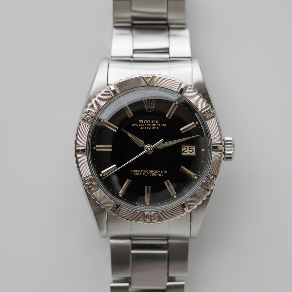 ロレックス/デイトジャスト6609/サンダーバード/ミラーダイヤル/WGベゼル/1959年ROLEX DATE-JUST Ref.6609 Turn-O-Gragh "Thunderbird"  Gilt Dial 1959