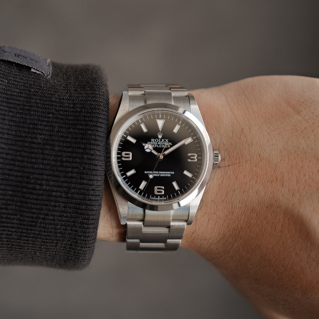 ロレックス/エクスプローラー1/114270/P番/裏蓋シール有り/保証書付き/ROLEX EXPLORER1 Ref.114270 P Serial 2000y with Paper