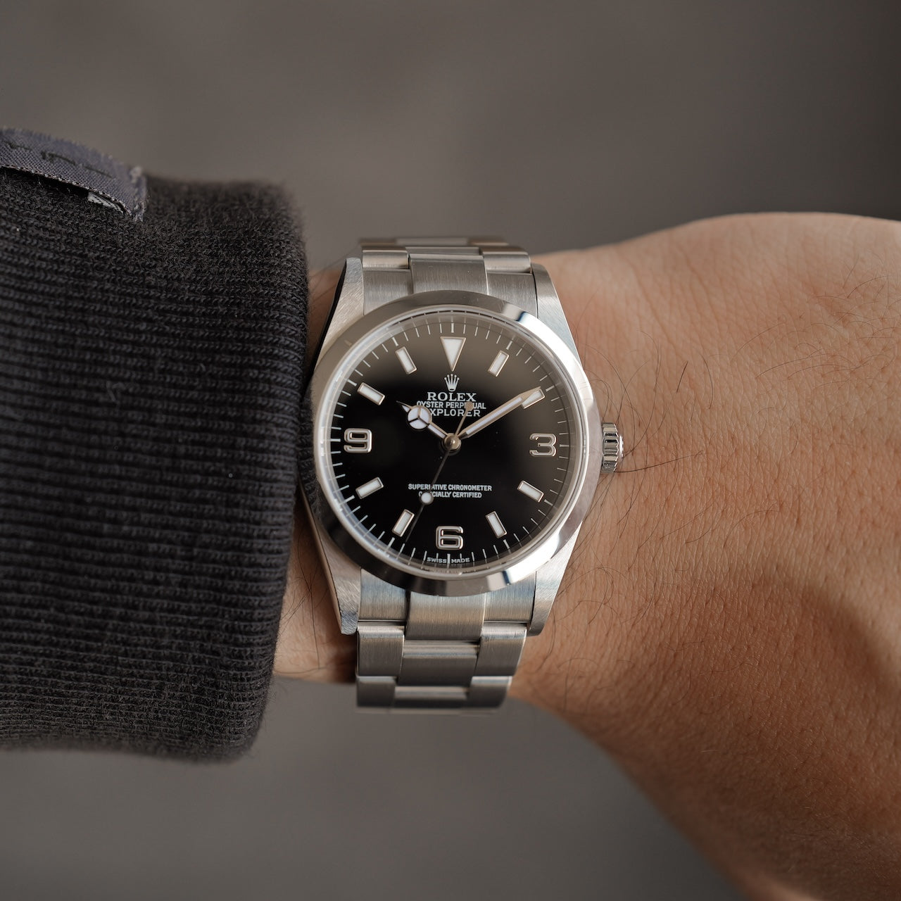 ロレックス/エクスプローラー1/114270/P番/裏蓋シール有り/保証書付き/ROLEX EXPLORER1 Ref.114270 P Serial 2000y with Paper