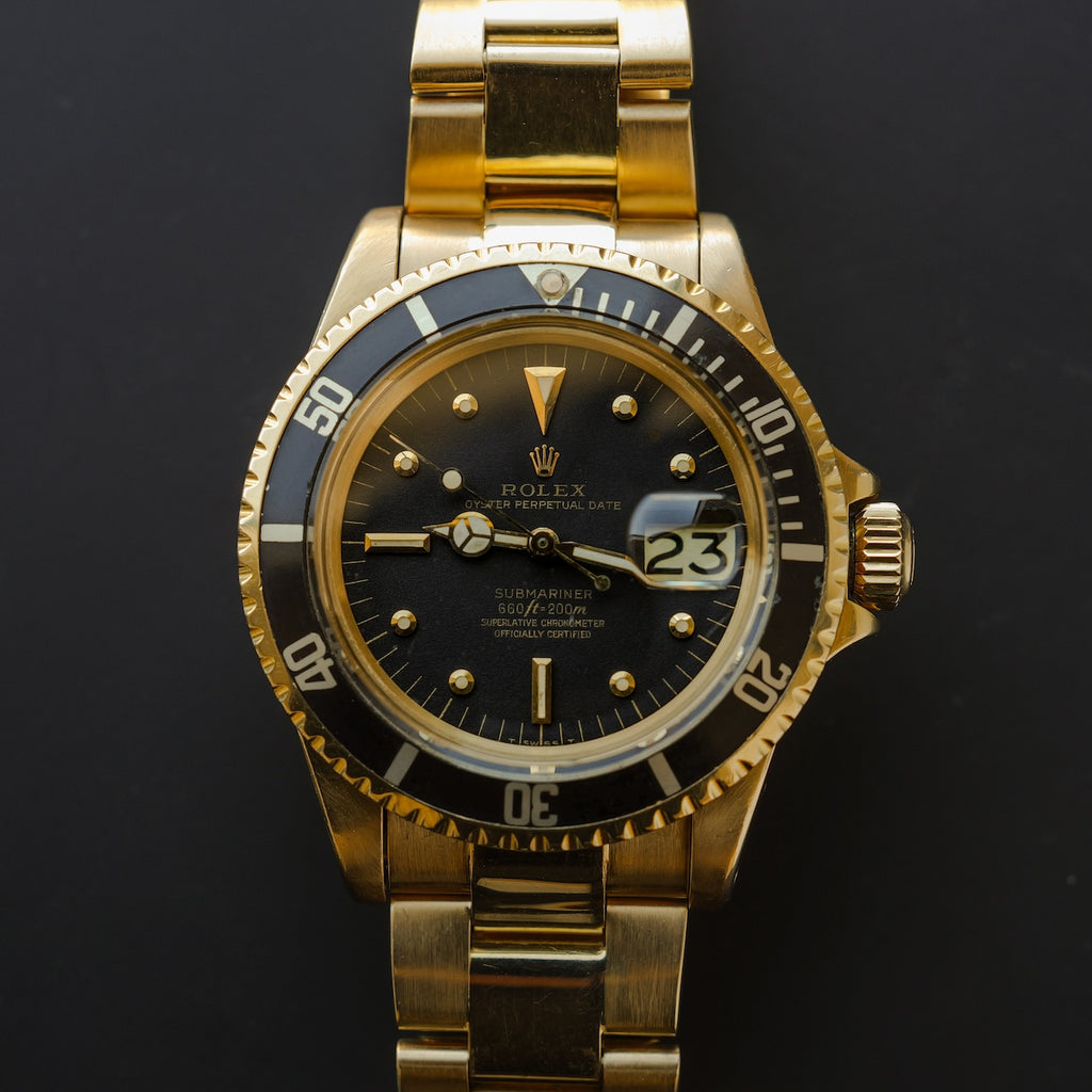 [参考商品］ロレックス/サブマリーナーデイト1680/8/黒壺ダイヤル/18KYG/ROLEX SUBMARINER DATE Ref.1680/8 "Black Nipple Dial" 18K YG 1972y