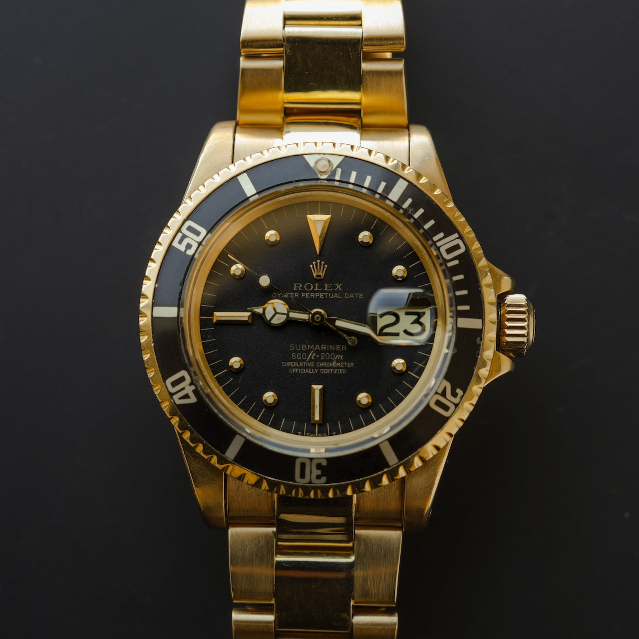 [参考商品］ロレックス/サブマリーナーデイト1680/8/黒壺ダイヤル/18KYG/ROLEX SUBMARINER DATE Ref.1680/8 "Black Nipple Dial" 18K YG 1972y