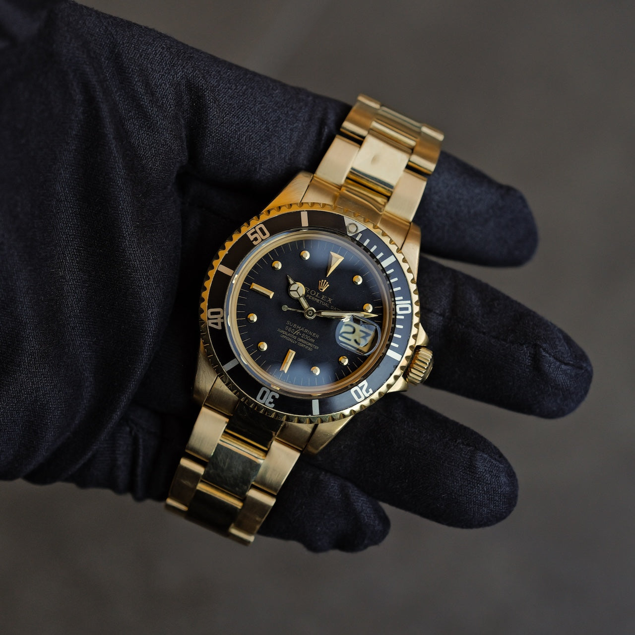 [参考商品］ロレックス/サブマリーナーデイト1680/8/黒壺ダイヤル/18KYG/ROLEX SUBMARINER DATE Ref.1680/8 "Black Nipple Dial" 18K YG 1972y