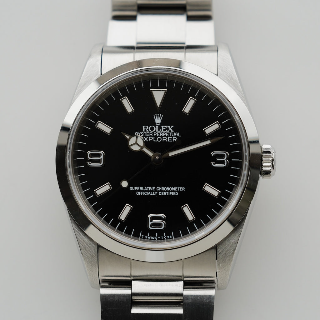 ロレックス/エクスプローラー1/14270/W番/保証書付きフルセット/オールトリチウム/シングルバックル/ROLEX EXPLORER 1 Ref.14270 "All Tritium" W 1995 Full Set