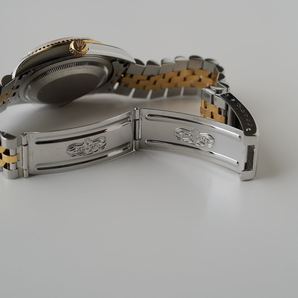 ロレックス/デイトジャスト16233G/18KYG/10Pダイヤモンド/保証書付きフルセット/ROLEX DATE-JUST Ref.16233G "10P Diamond" 18KYG 1997-98 Full Set