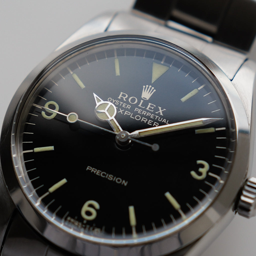 ロレックス/オイスターパーペチュアル5500/エクスプローラーダイヤル/ミラーダイヤル/1966年/ROLEX OYSTER PERPETUAL Ref.5500  EXPLORER "GILT DIAL" 1966
