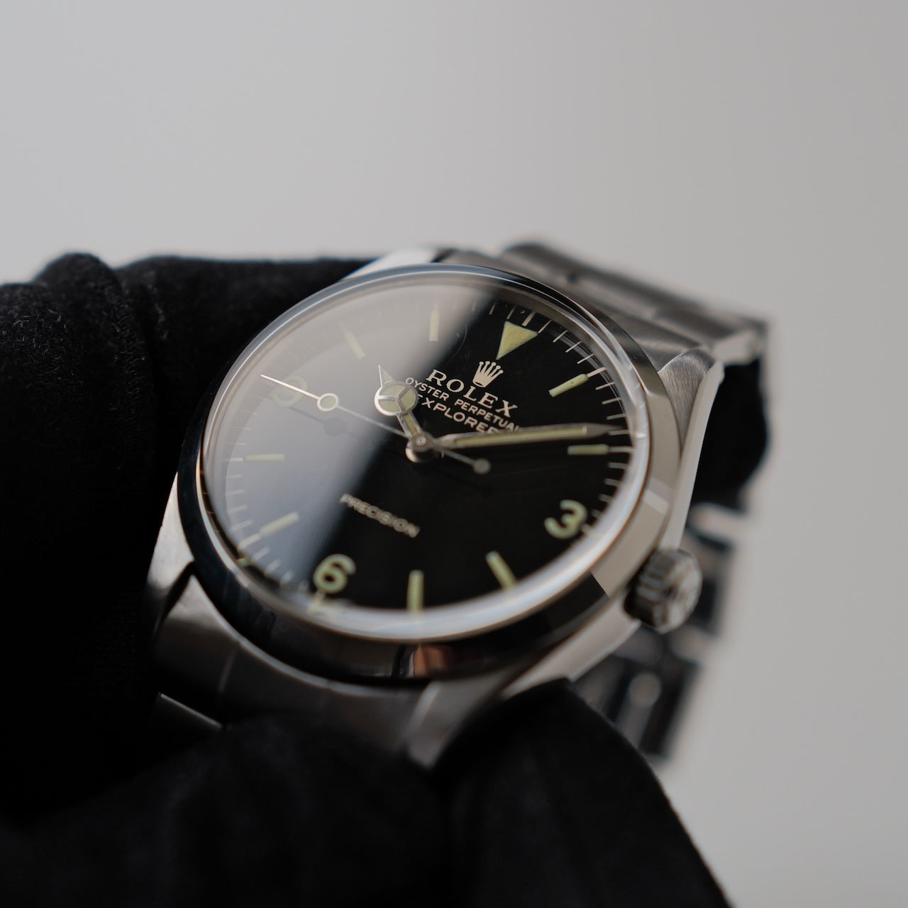 ロレックス/オイスターパーペチュアル5500/エクスプローラーダイヤル/ミラーダイヤル/1966年/ROLEX OYSTER PERPETUAL Ref.5500  EXPLORER "GILT DIAL" 1966