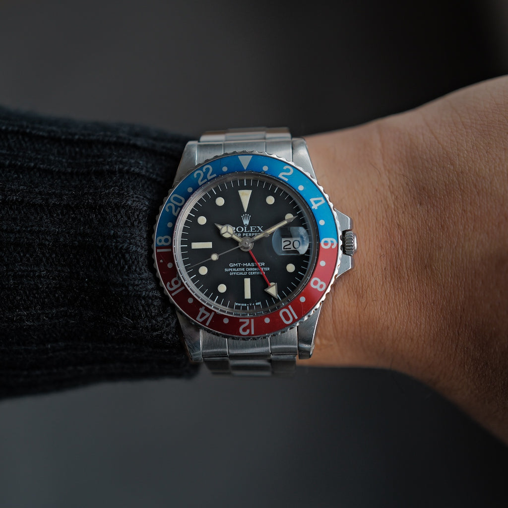 ロレックス/GMTマスター/1675/ラディアルダイヤル/マーク３/ROLEX GMT-MASTER Ref.1675 "Radial Dial" Mk.3 1977