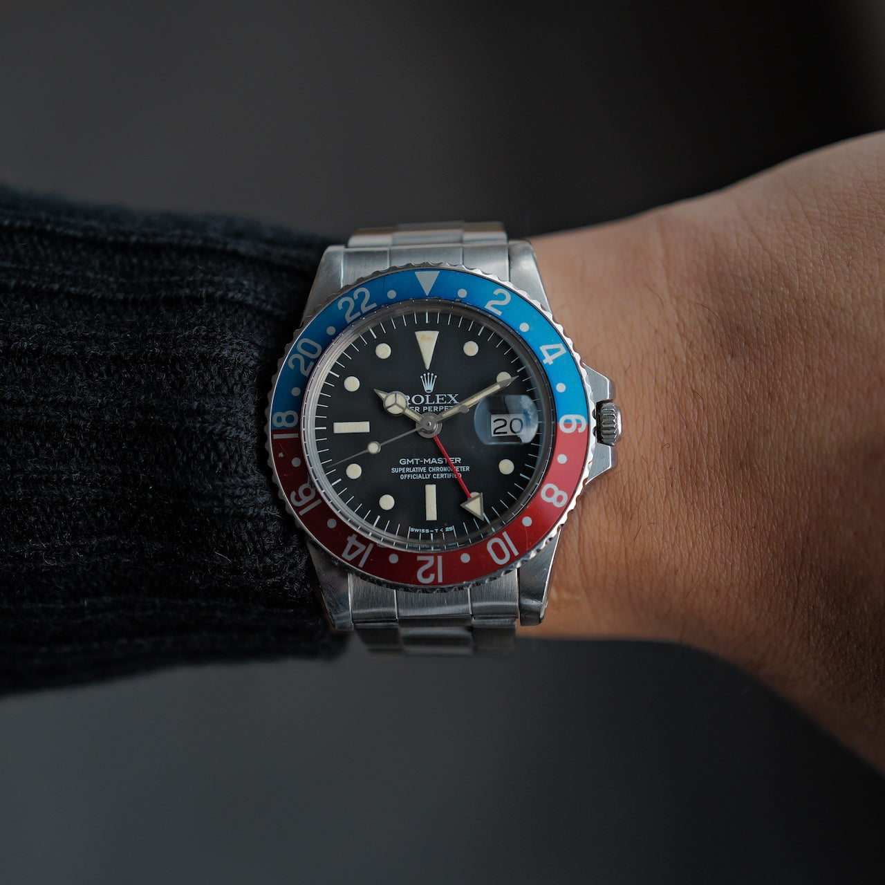 ロレックス/GMTマスター/1675/ラディアルダイヤル/マーク３/ROLEX GMT-MASTER Ref.1675 "Radial Dial" Mk.3 1977