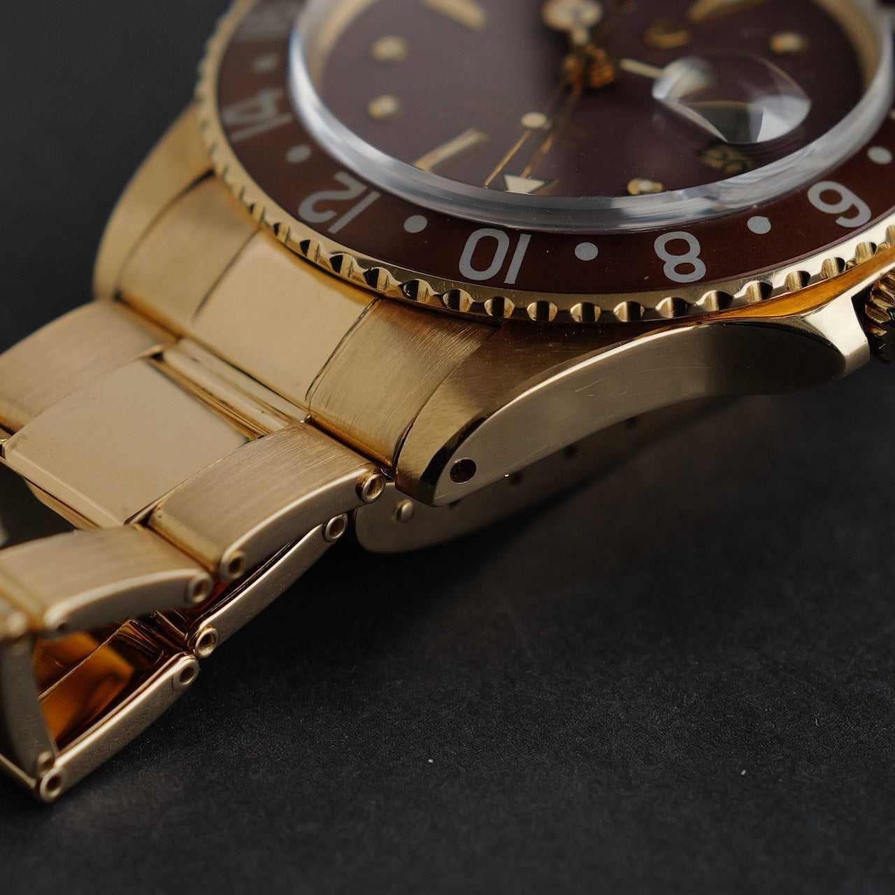 ロレックス/GMTマスター1675/8/茶つぼ/ブレス付/ROLEX GMT-MASTER "Brown Nipple Dial" Ref.1675/8 18KYG with Bracelet 1975y